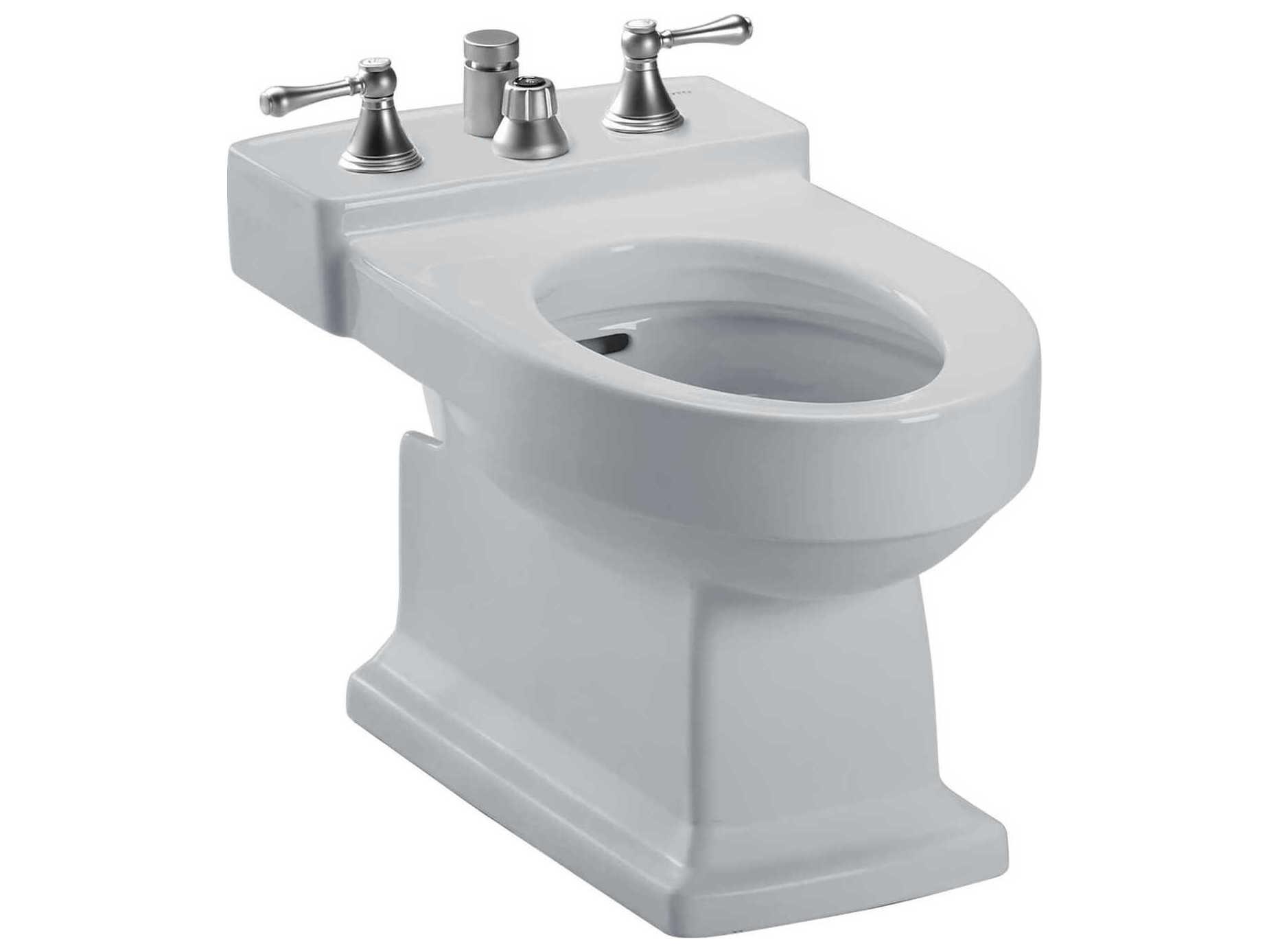 TOTO Lloyd Deck Mount Vertical Spray Flushing Rim Bidet