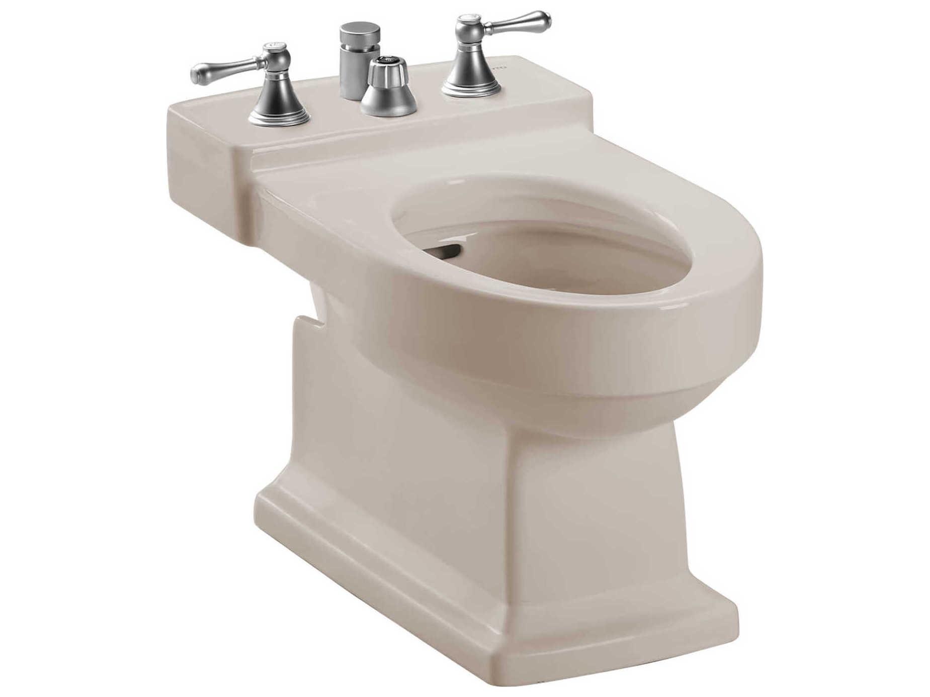 TOTO Lloyd Deck Mount Vertical Spray Flushing Rim Bidet