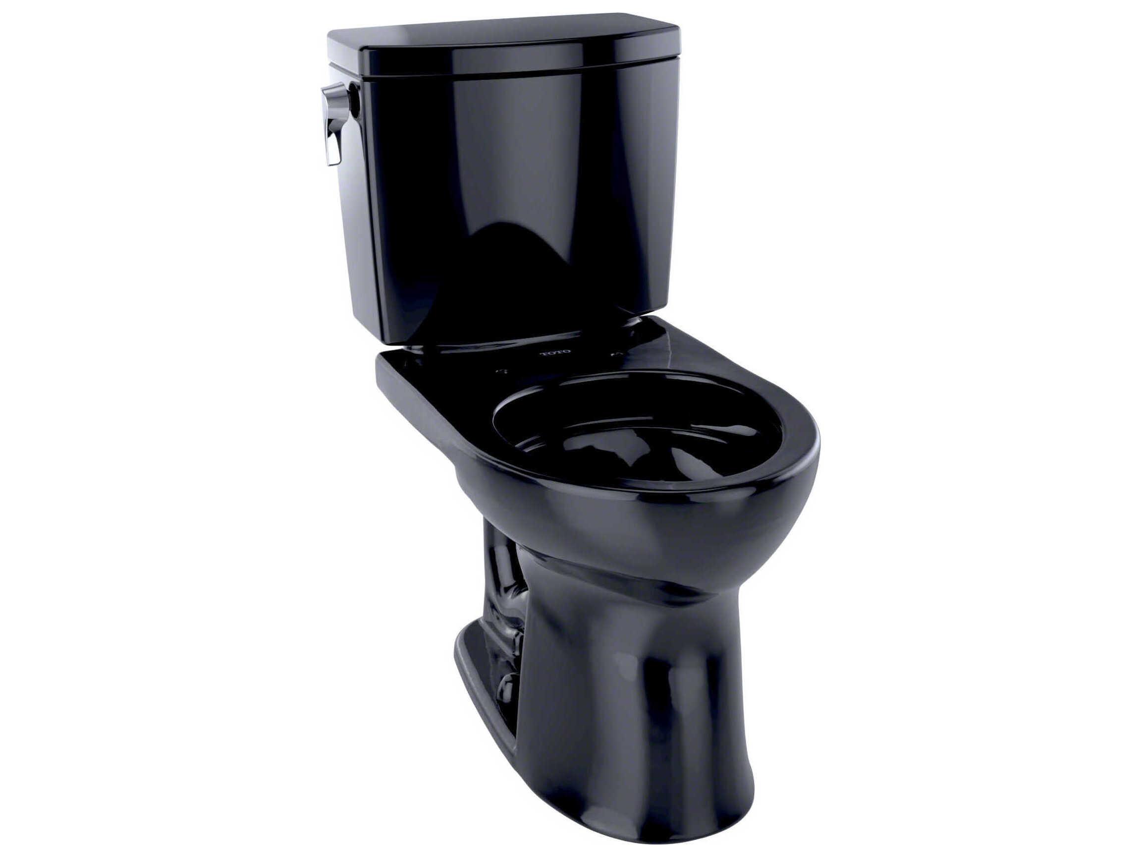 TOTO Drake-II 1G 2-Piece Round Universal Height Ebony Toilet