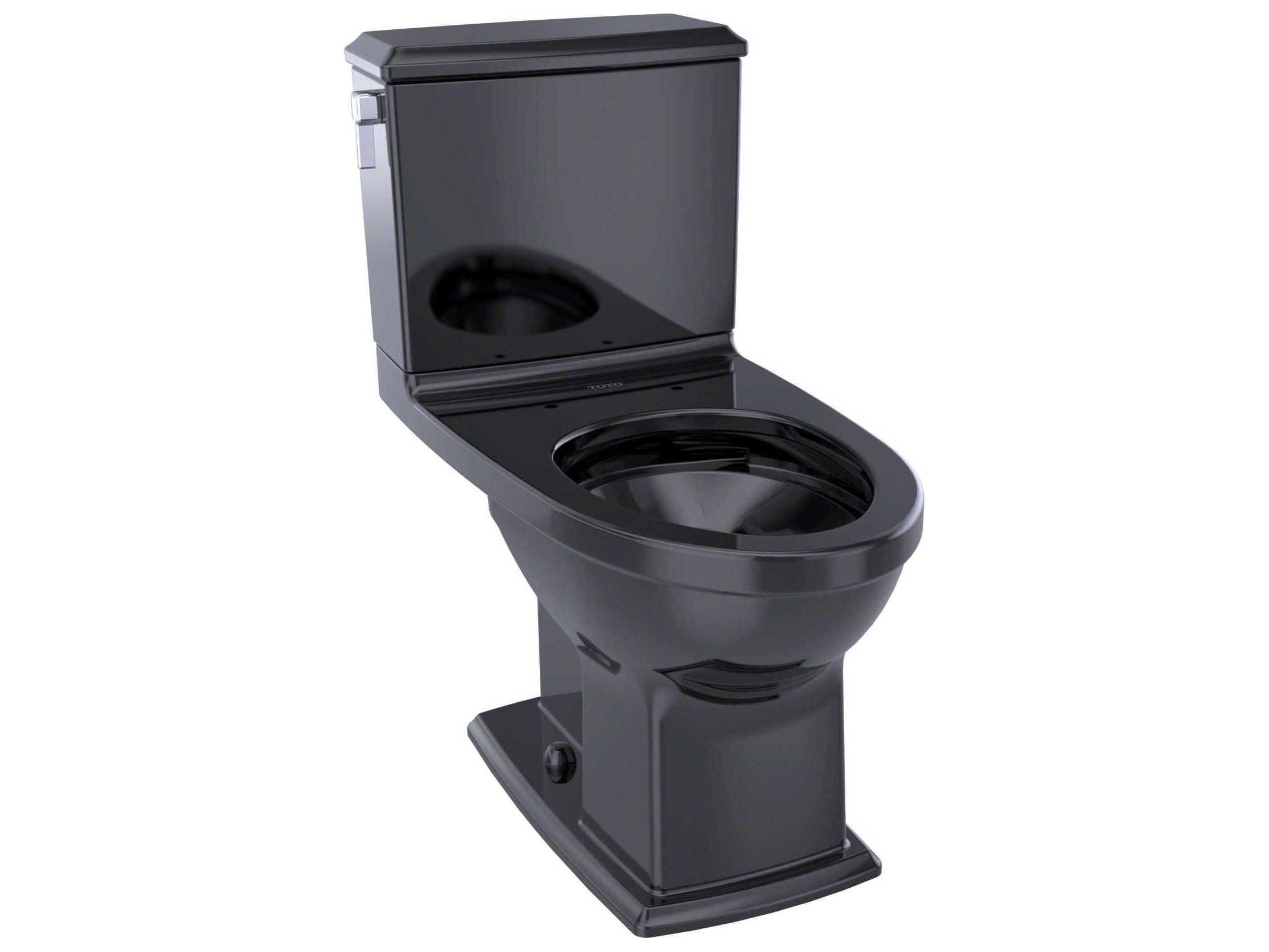 TOTO Connelly 2-Piece Elongated Dual-Max, Dual Flush Universal Height Ebony Toilet