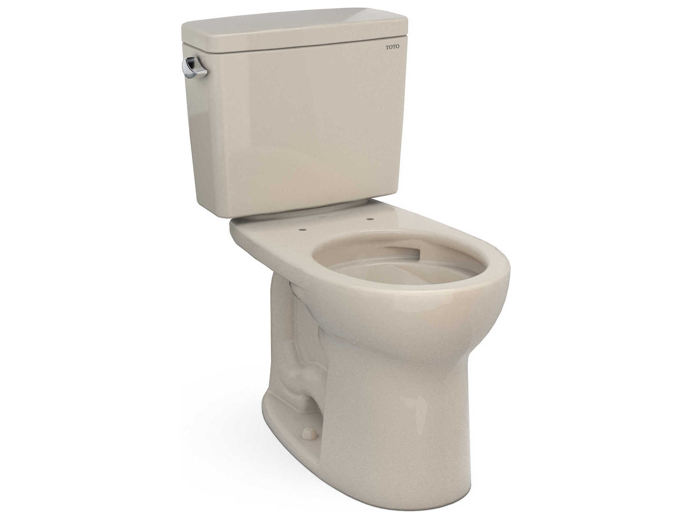 TOTO Drake 2-Piece Round Universal Height Tornado Flush Toilet with Cefiontect