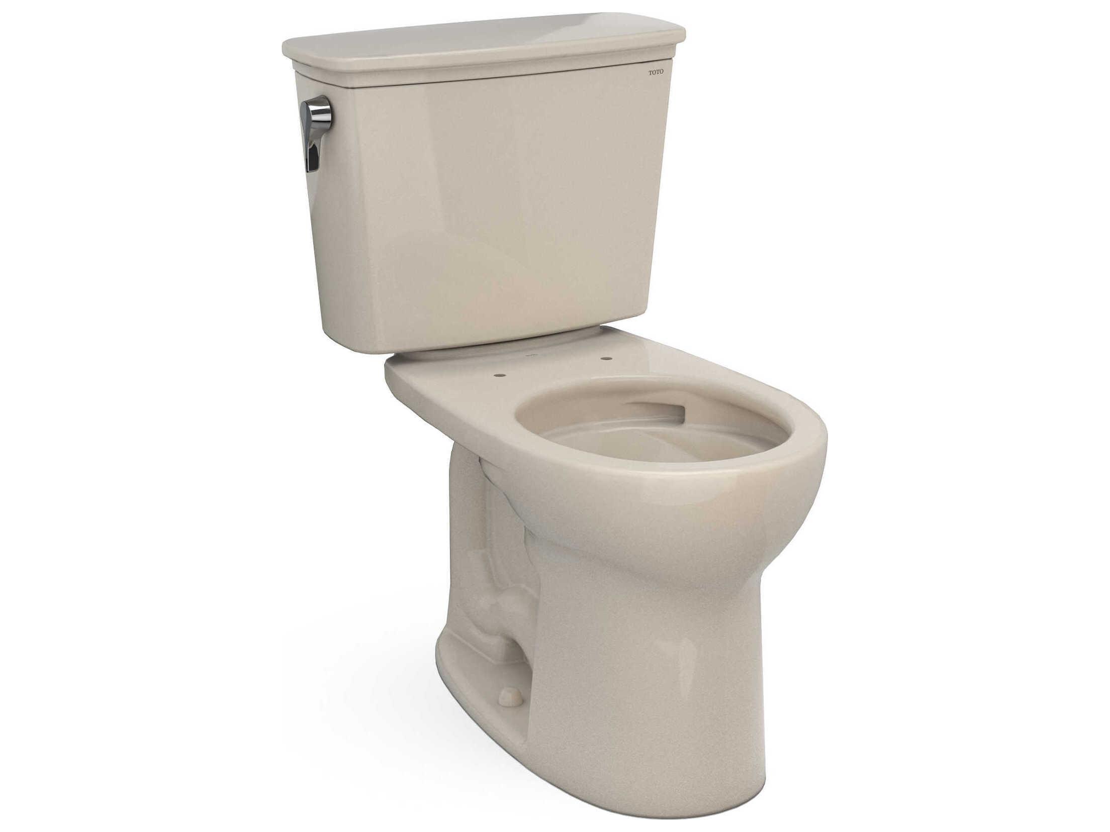 TOTO Drake Transitional 2-Piece Round Universal Height Tornado Flush Toilet with Cefiontect