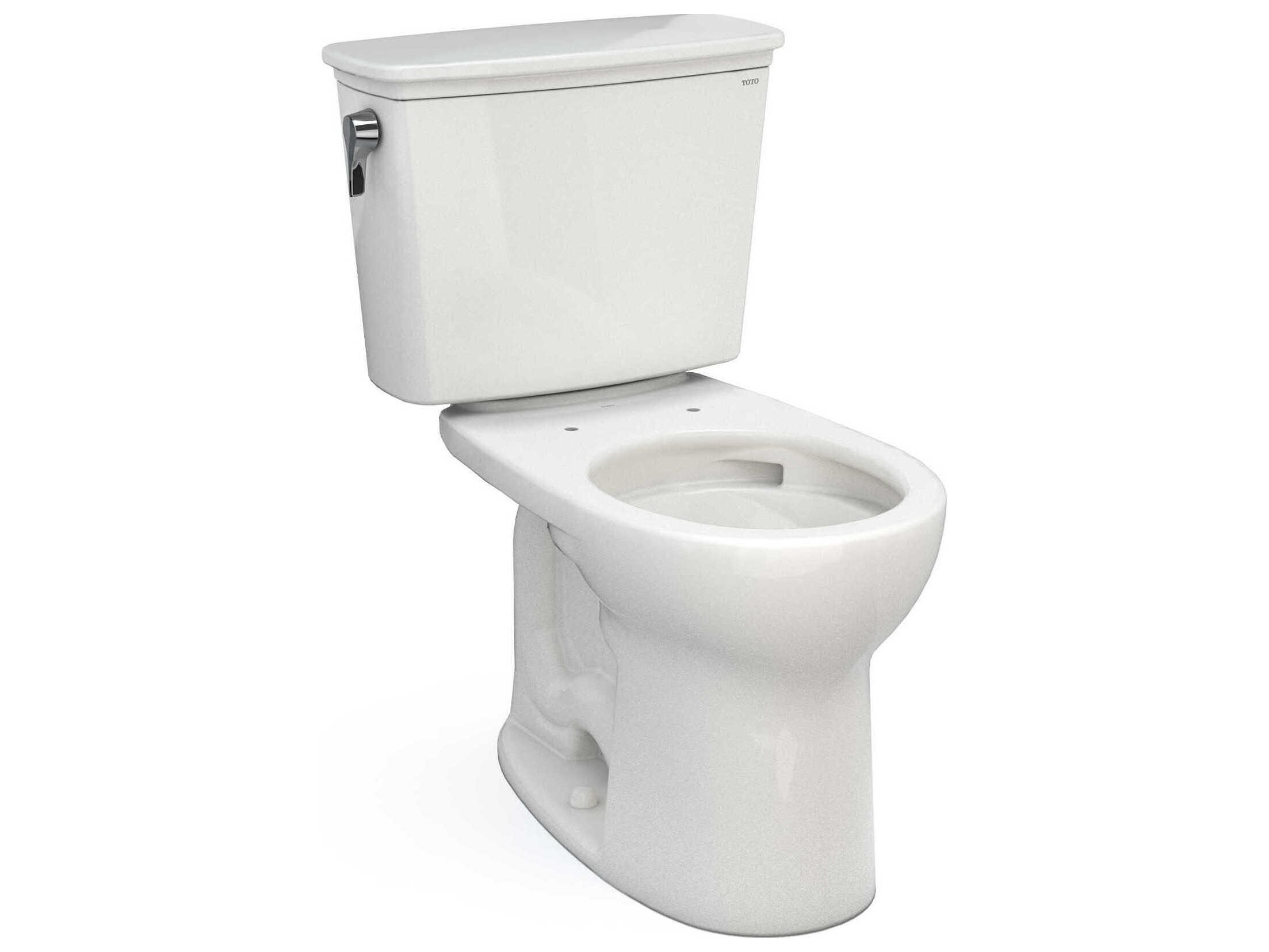 TOTO Drake Transitional 2-Piece Round Universal Height Tornado Flush Toilet with Cefiontect