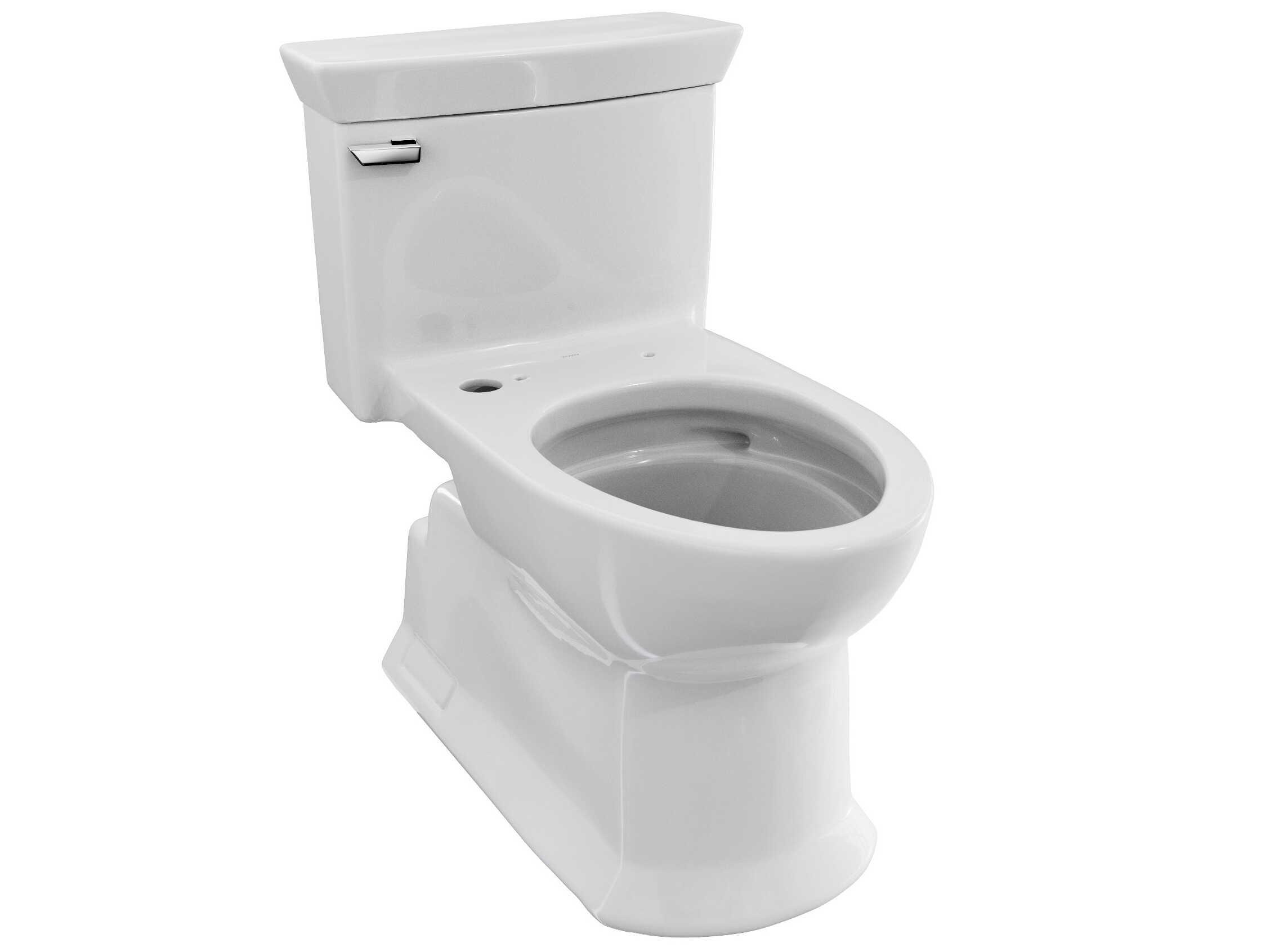 TOTO Soiree One Piece Elongated Universal Height Skirted Cotton White Toilet with Cefiontect
