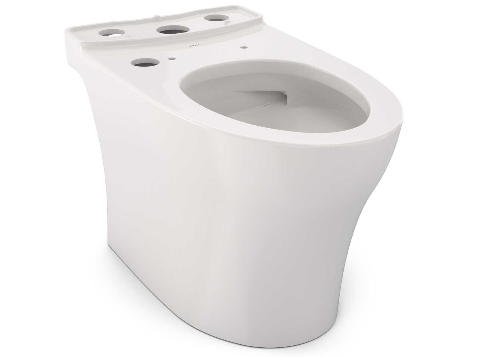 TOTO Aquia-IV Elongated Universal Height Skirted Toilet Bowl with Cefiontect, Washlet+ Ready