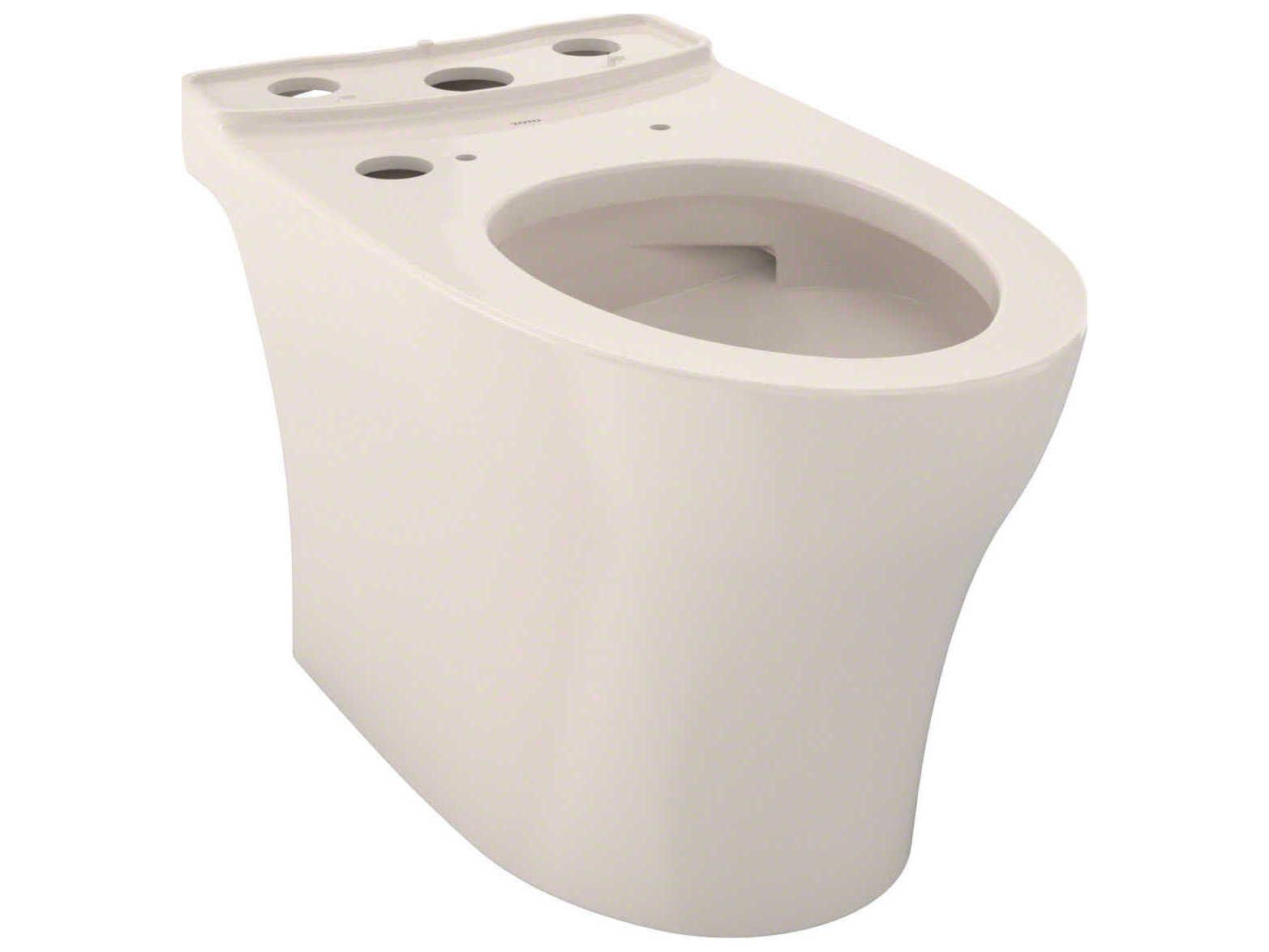 TOTO Aquia-IV Washlet+ Elongated Skirted Toilet Bowl with Cefiontect