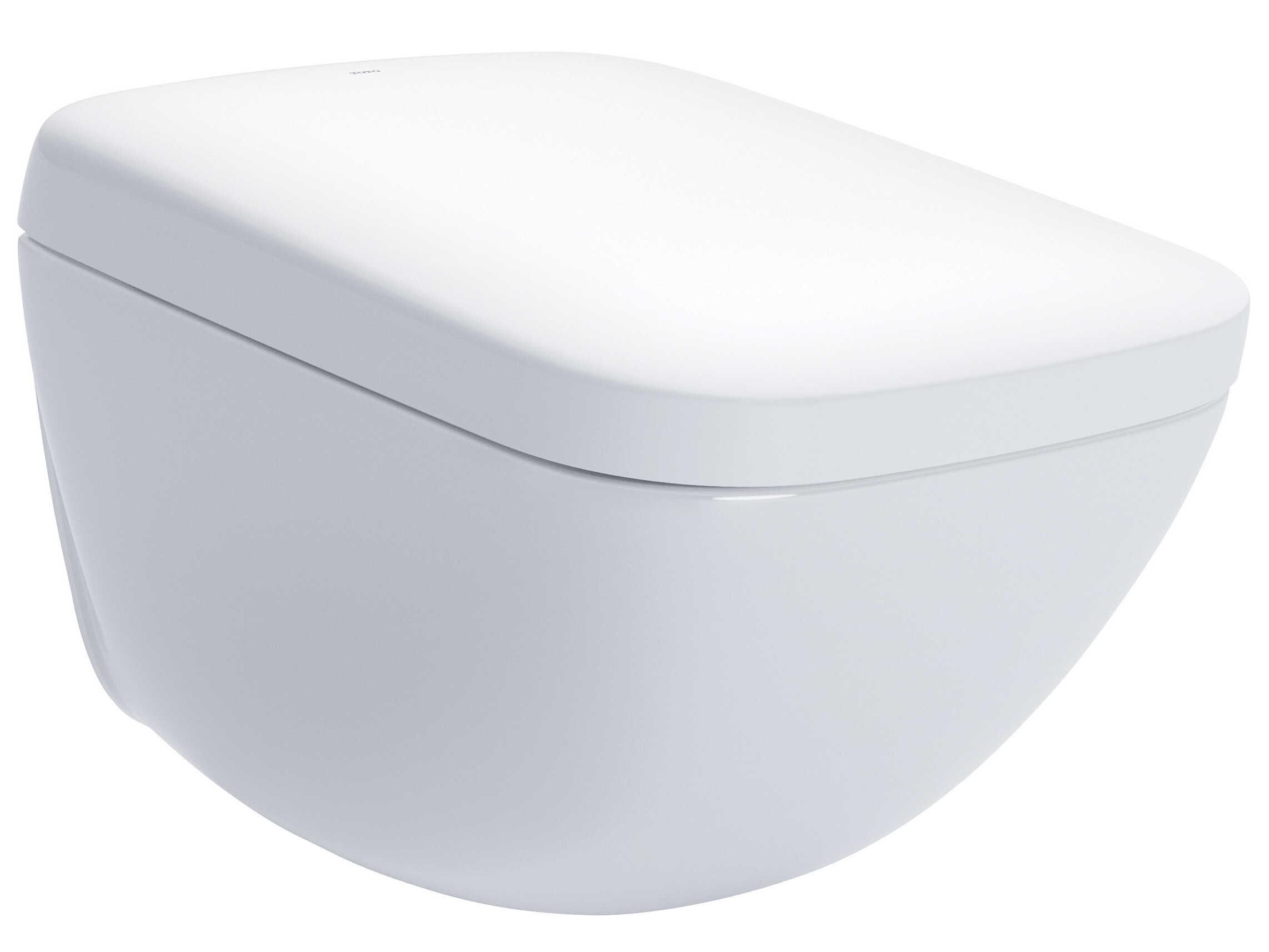 TOTO Neorest WX1 Dual Flush Wall-Hung Cotton White Toilet with Integrated Bidet Seat and Ewater+