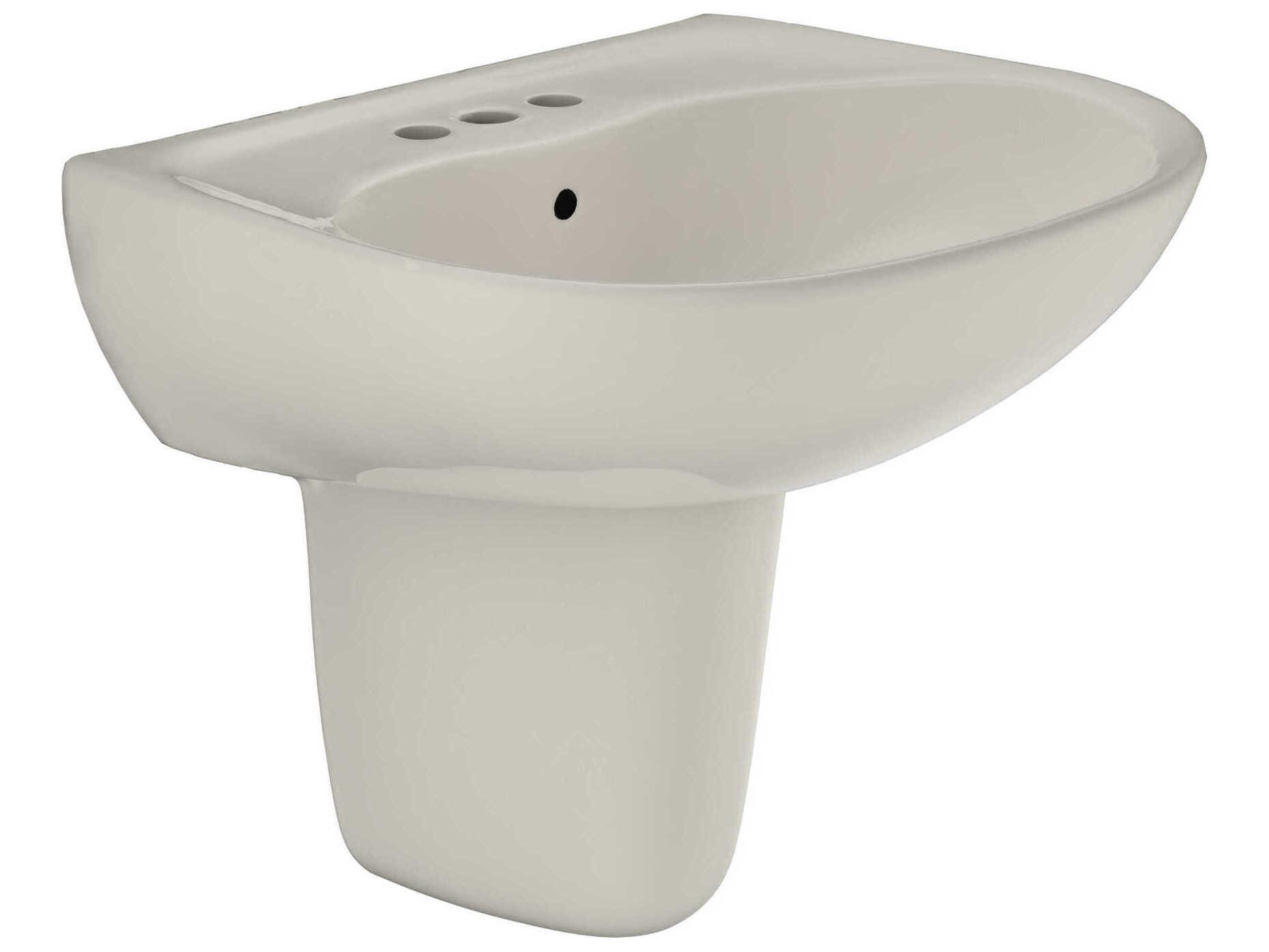 TOTO Supreme Oval Wall-Mount Bathroom Sink with Cefiontect and Shroud
