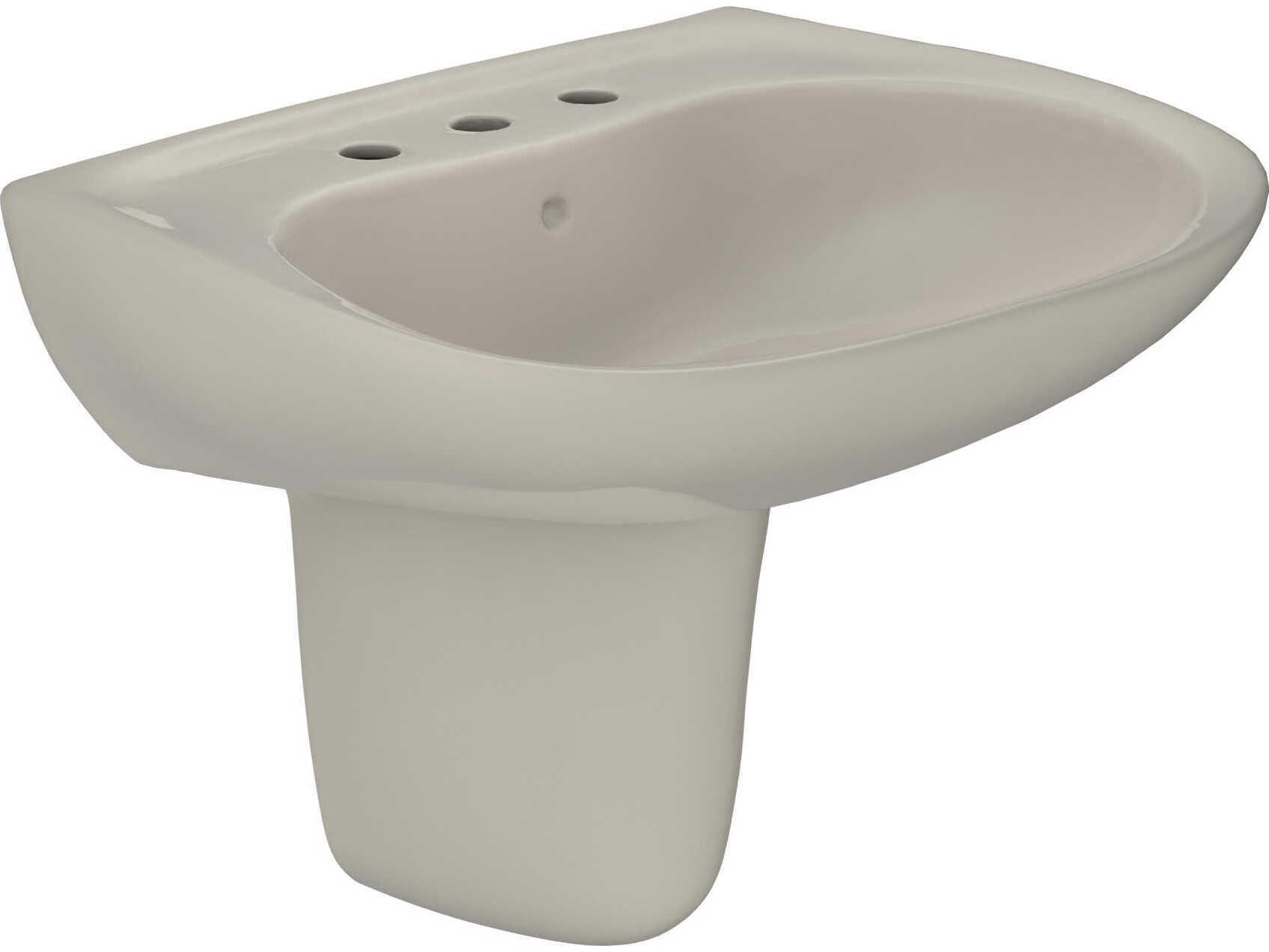 TOTO Prominence Oval Wall-Mount Bathroom Sink with Cefiontect and Shroud