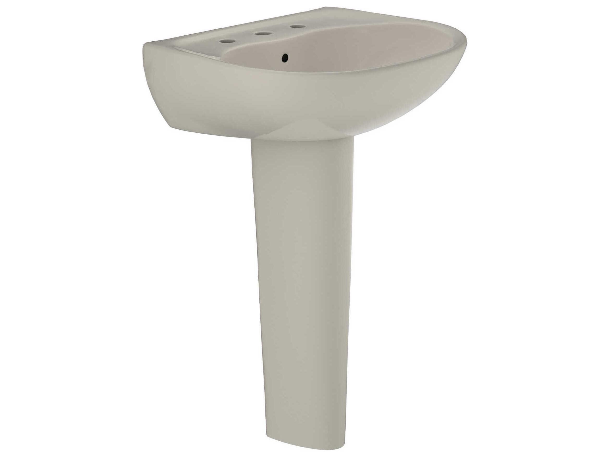 TOTO Supreme Oval Basin Pedestal Bathroom Sink with Cefiontect