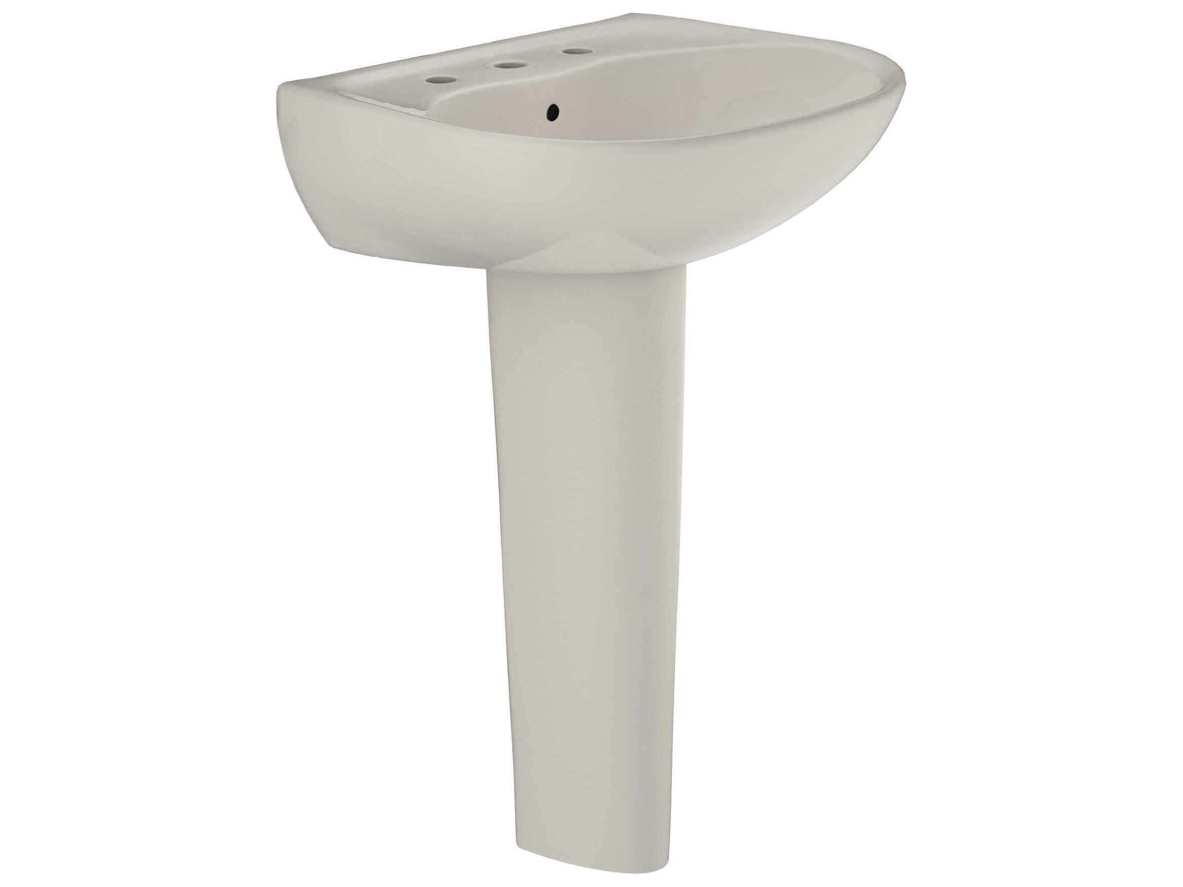 TOTO Supreme Oval Basin Pedestal Bathroom Sink with Cefiontect