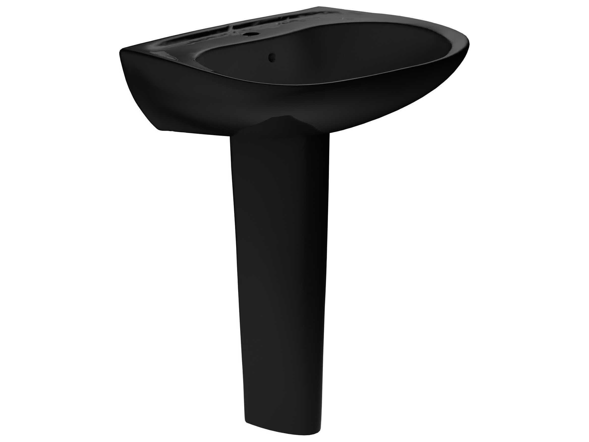 TOTO Prominence Ebony Oval Basin Pedestal Bathroom Sink