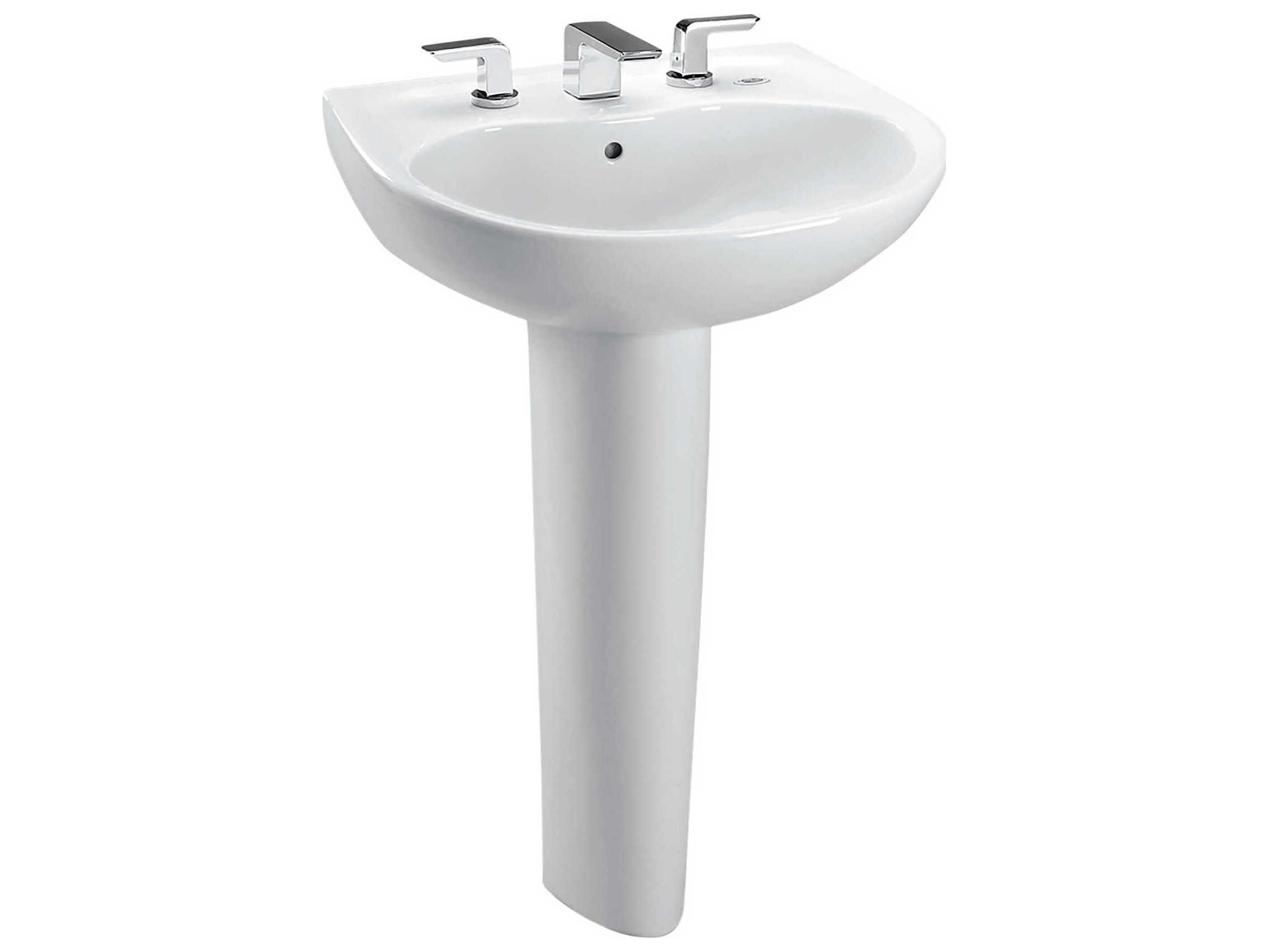 TOTO Prominence Oval Basin Pedestal Bathroom Sink with Cefiontect