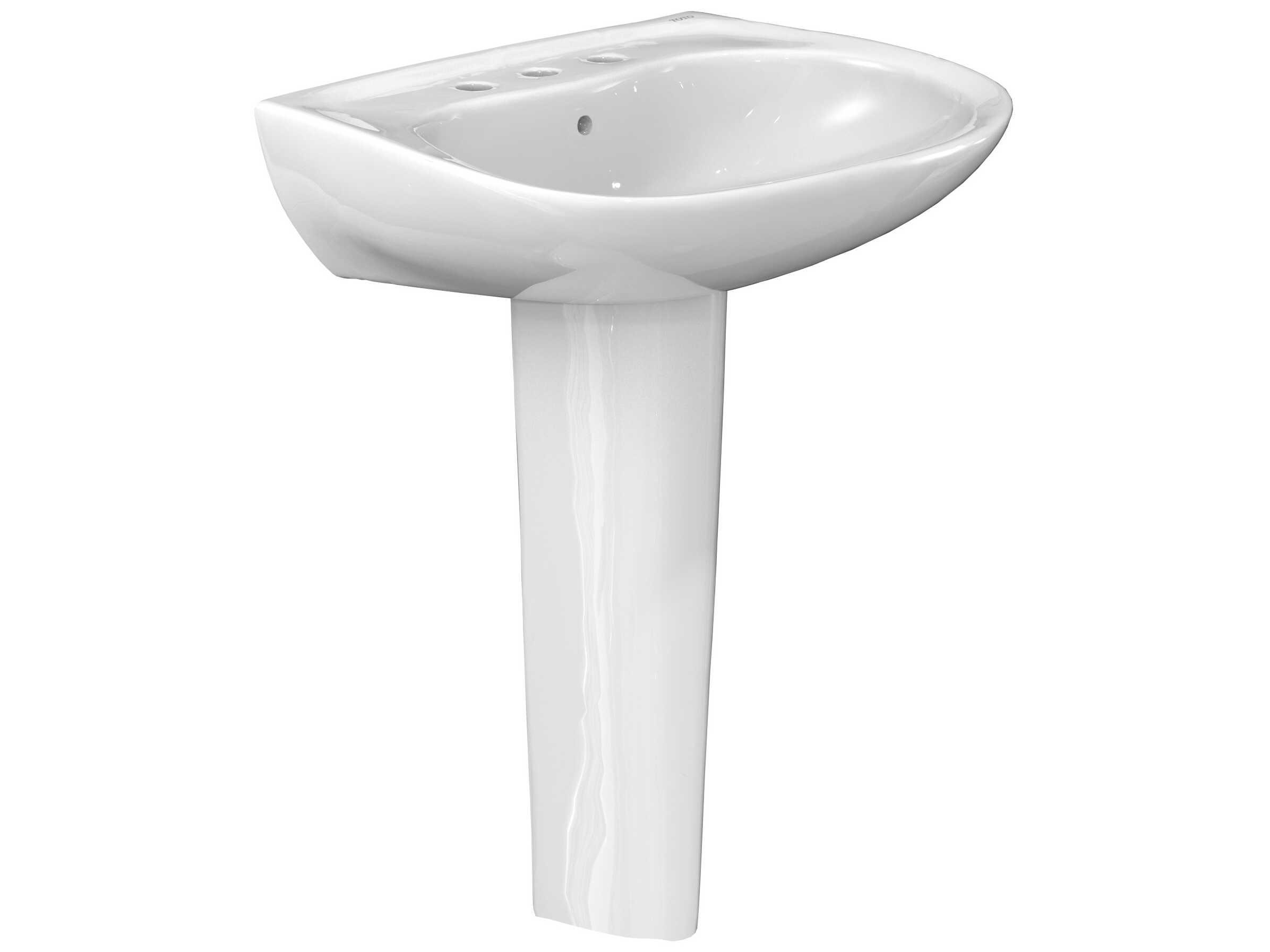 TOTO Prominence Oval Basin Pedestal Bathroom Sink with Cefiontect