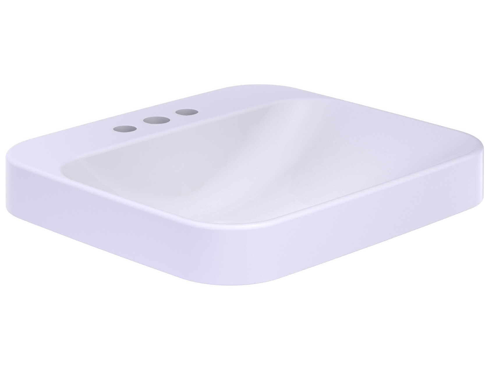 TOTO Arvina Cotton White Rectangular 20" Vessel Bathroom Sink with Cefiontect