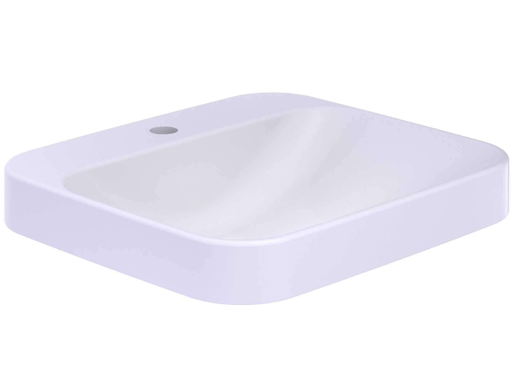 TOTO Arvina Cotton White Rectangular 20" Vessel Bathroom Sink with Cefiontect