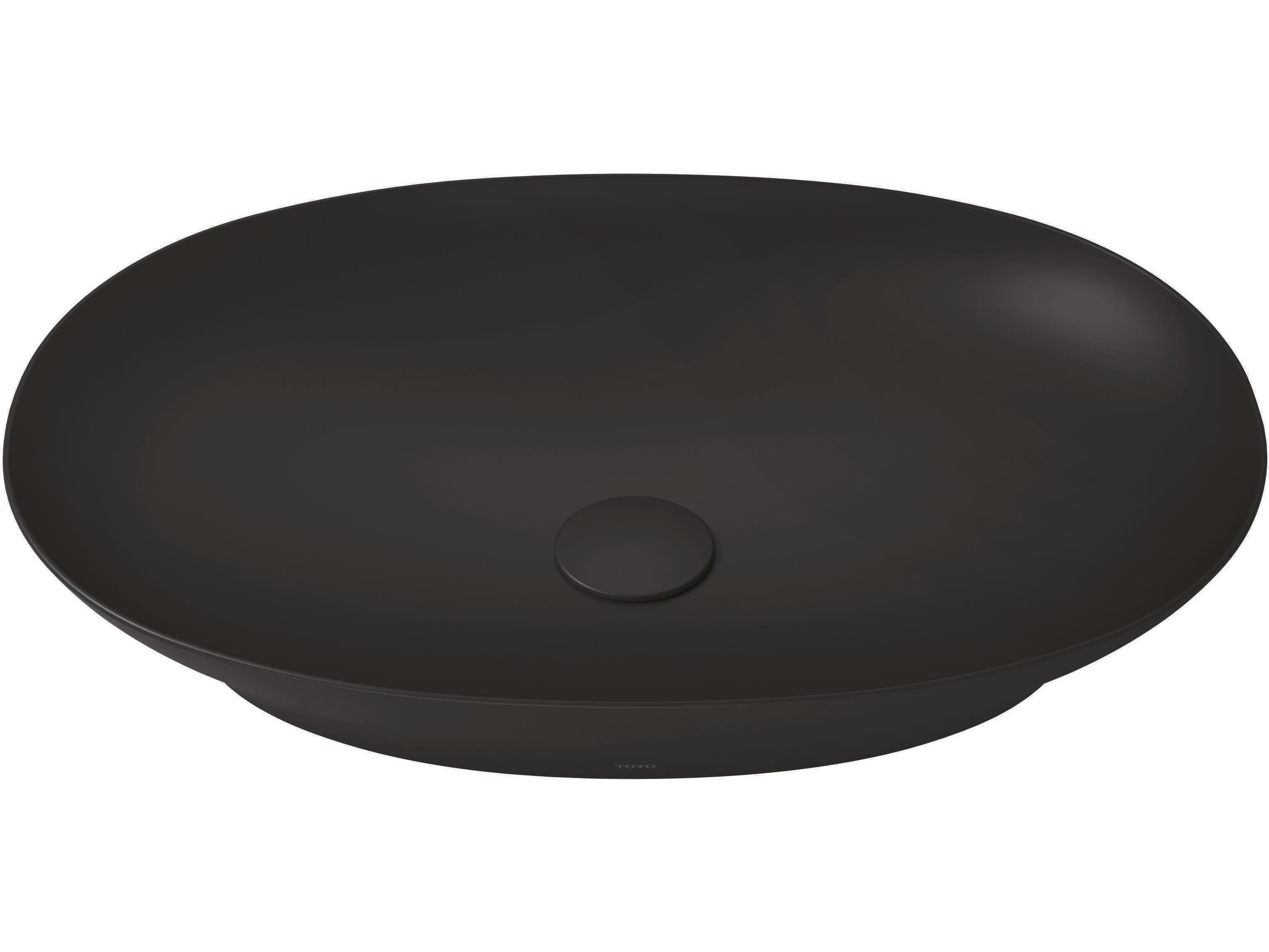 TOTO Kiwami Matte Black Oval 24" Vessel Bathroom Sink