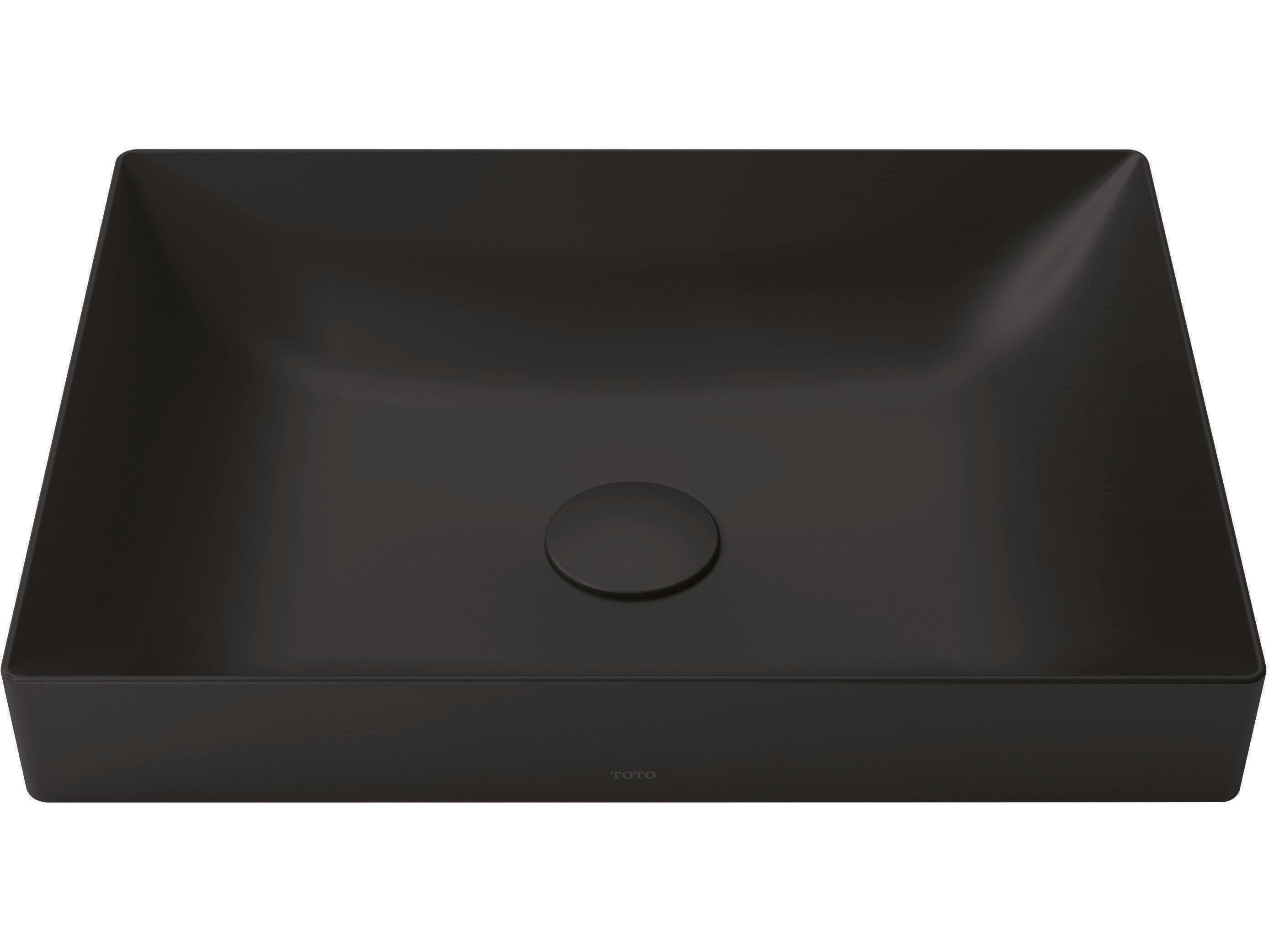 TOTO Kiwami Matte Black Rectangular 20" Vessel Bathroom Sink