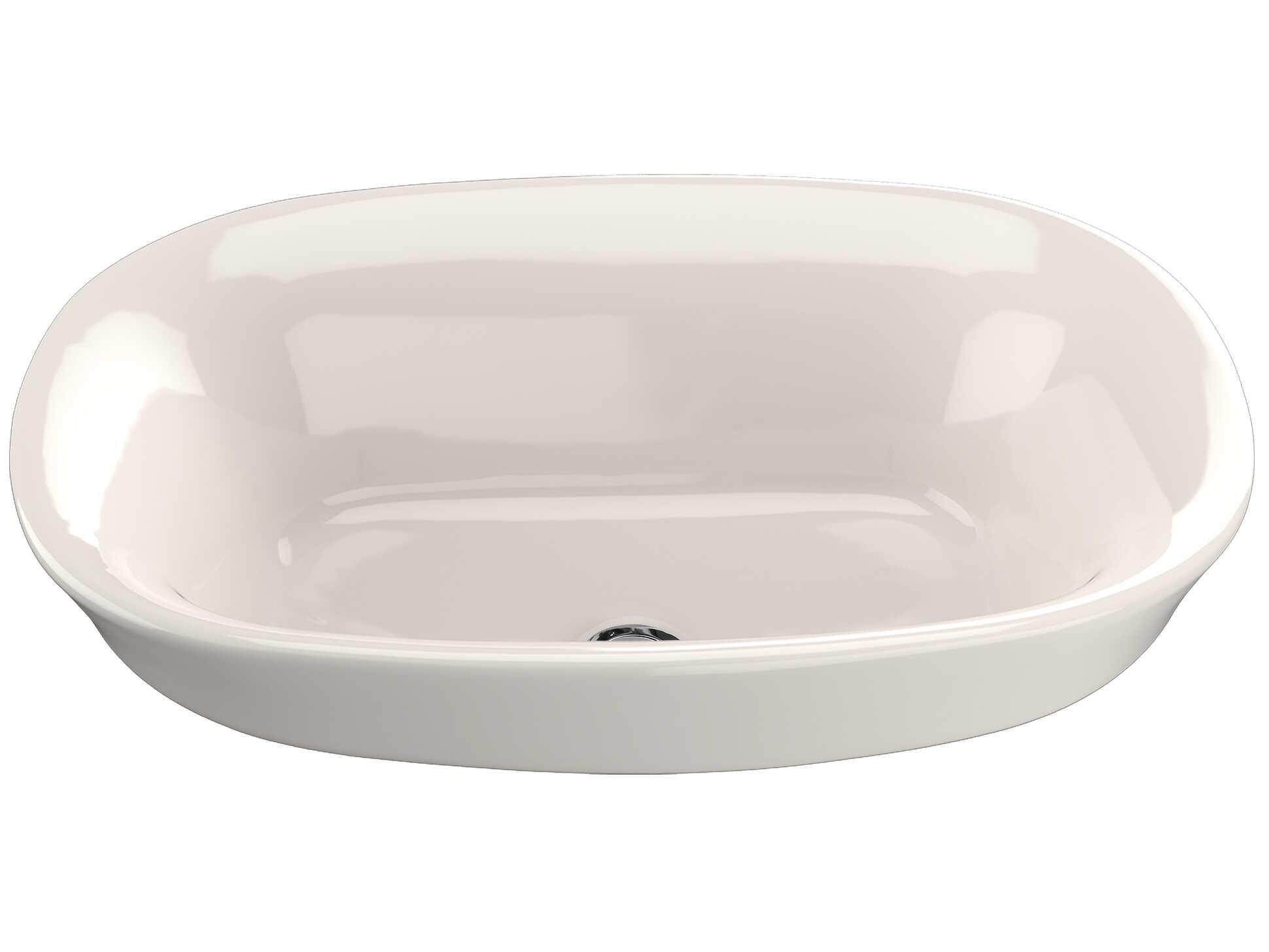 TOTO Maris Oval Semi-Recessed Vessel Bathroom Sink with Cefiontect