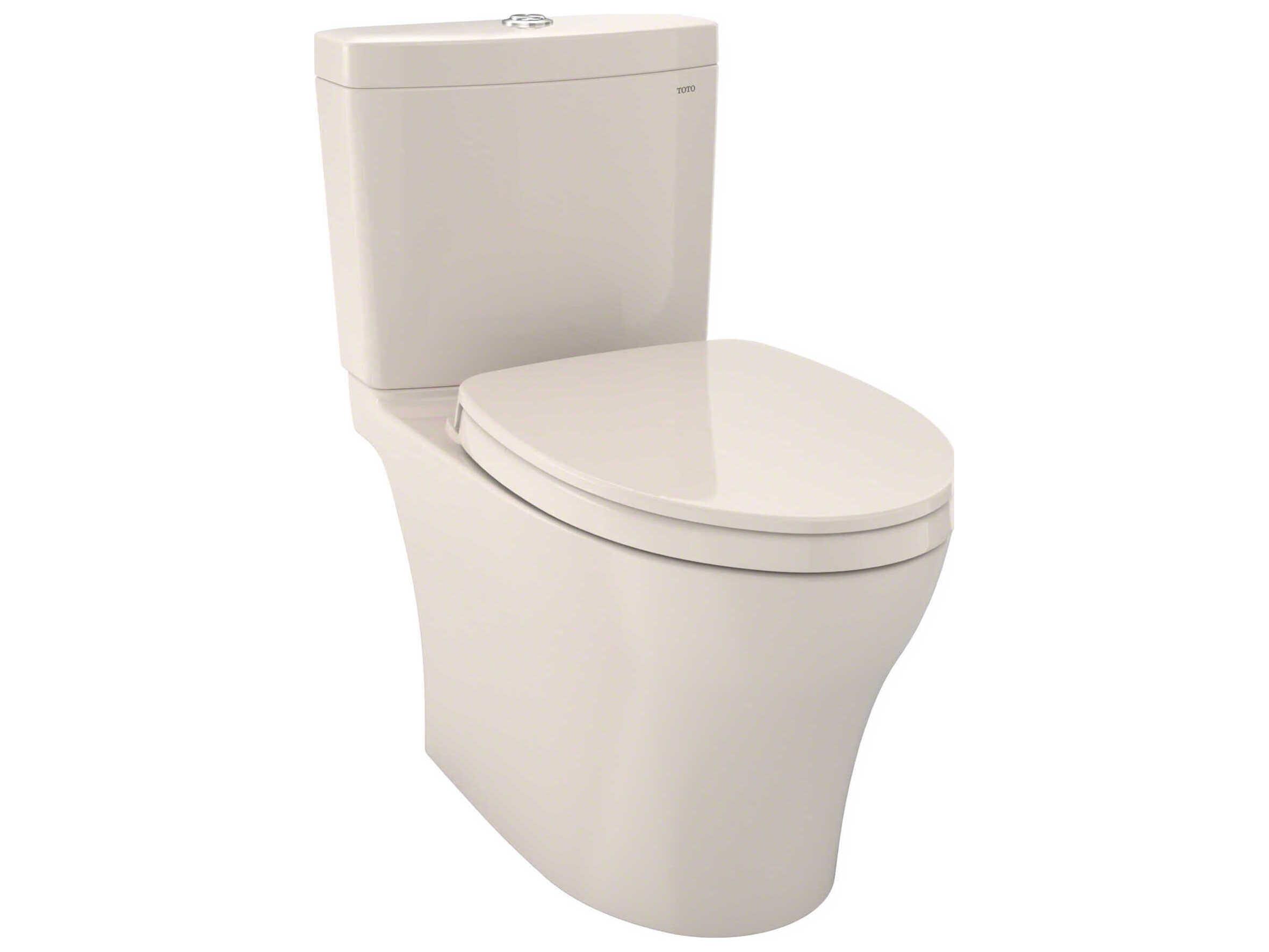 TOTO Aquia-IV Washlet+ 2-Piece Elongated Dual Flush Toilet with Cefiontect