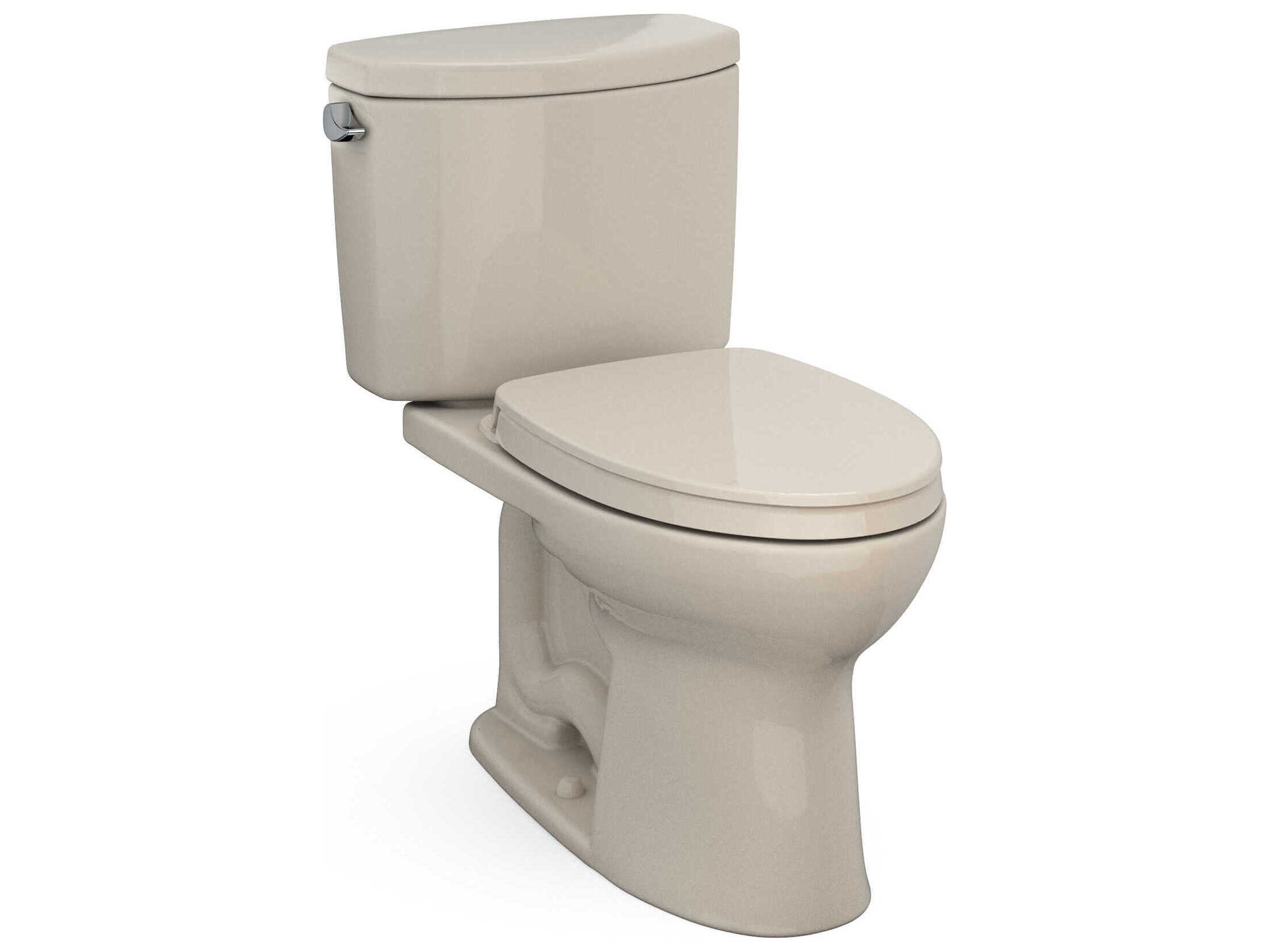 TOTO Drake-II 2-Piece Elongated Universal Height Toilet with Cefiontect and SS124 SoftClose Seat, Washlet+ Ready