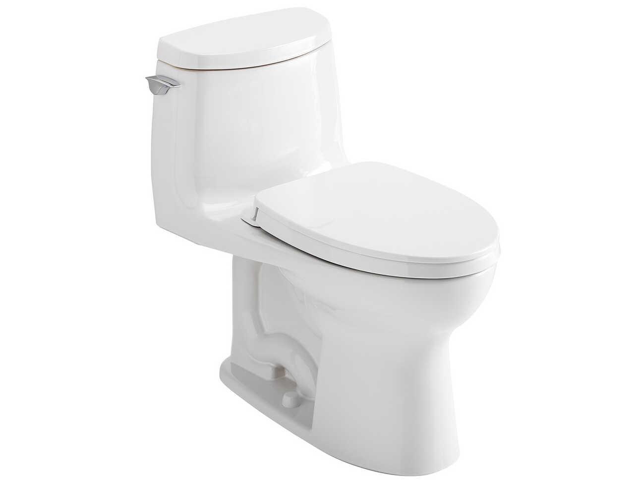 TOTO UltraMax-II 1G 1-Piece Elongated Universal Height Cotton White Toilet with Cefiontect and SS124 SoftClose Seat, Washlet+ Ready