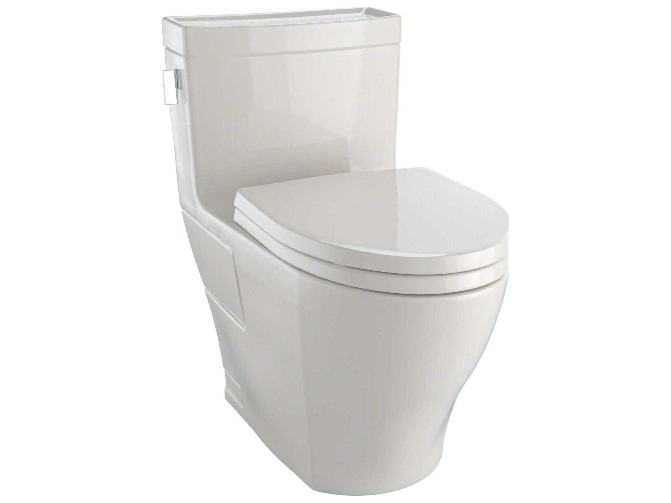 TOTO Legato Washlet+ 1-Piece Elongated Universal Height Skirted Toilet with Cefiontect