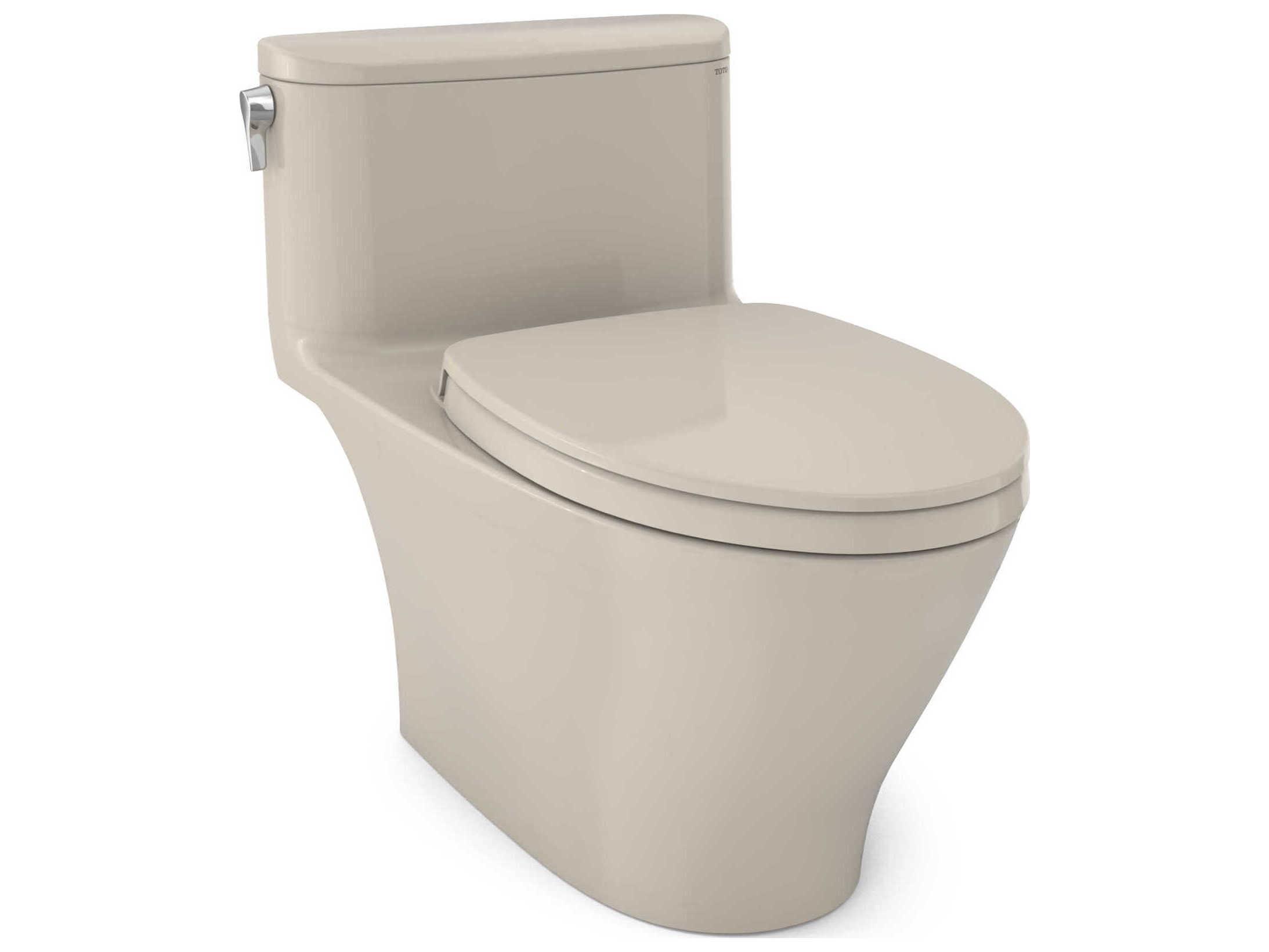 TOTO Nexus 1G 1-Piece Elongated Universal Height Toilet with Cefiontect and SS124 SoftClose Seat, Washlet+ Ready