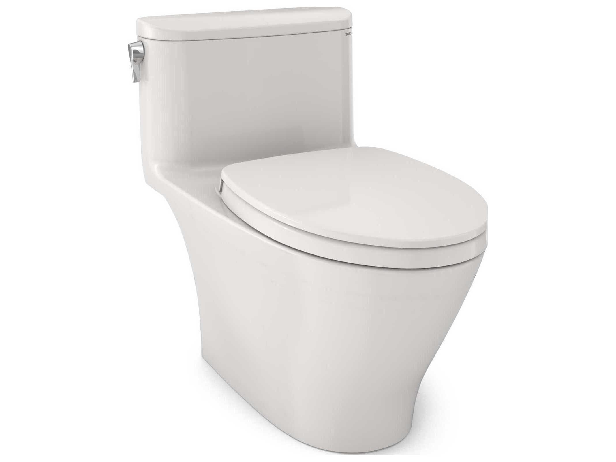 TOTO Nexus 1G 1-Piece Elongated Universal Height Toilet with Cefiontect and SS124 SoftClose Seat, Washlet+ Ready