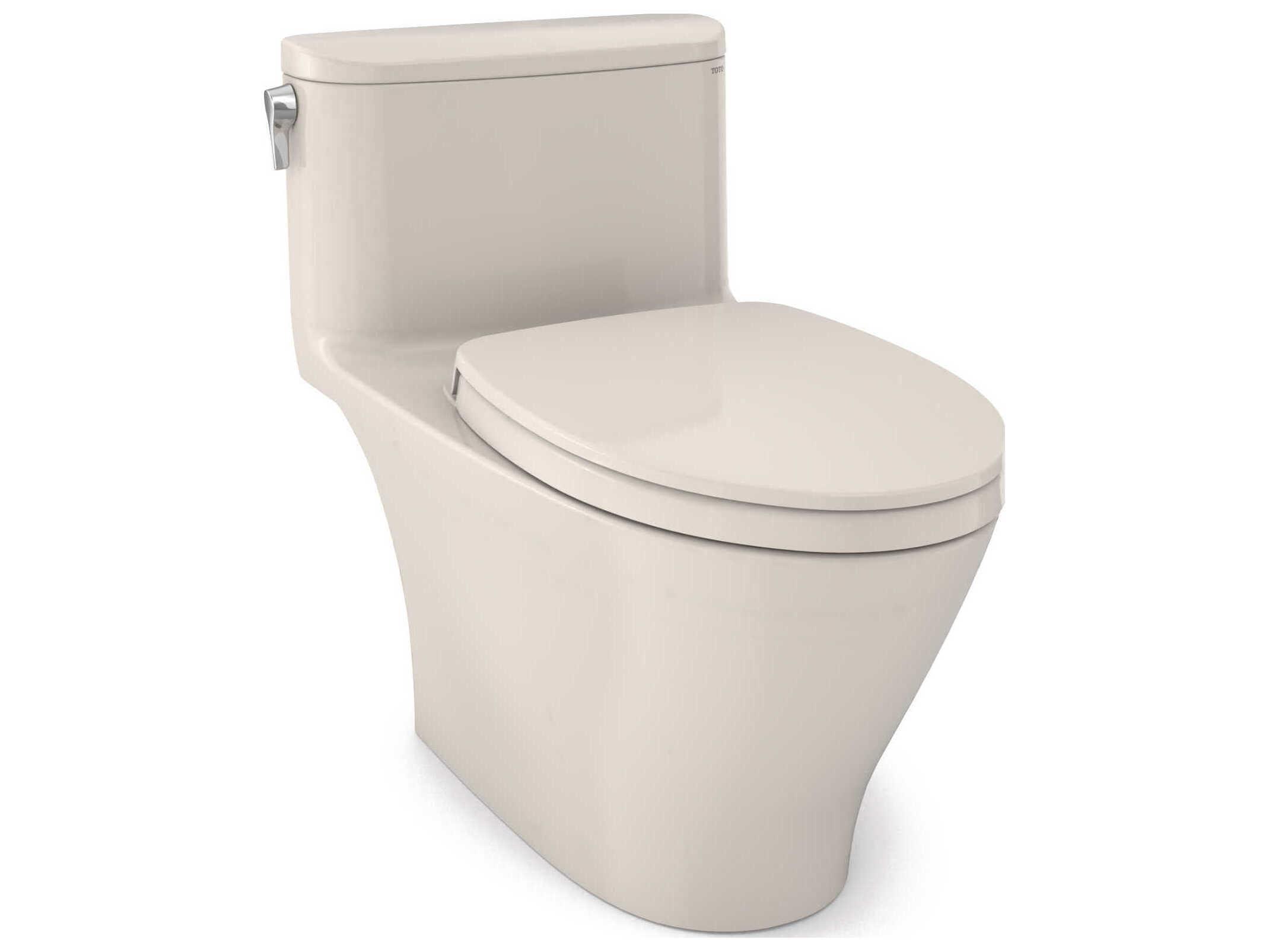 TOTO Nexus 1G 1-Piece Elongated Universal Height Toilet with Cefiontect and SS124 SoftClose Seat, Washlet+ Ready