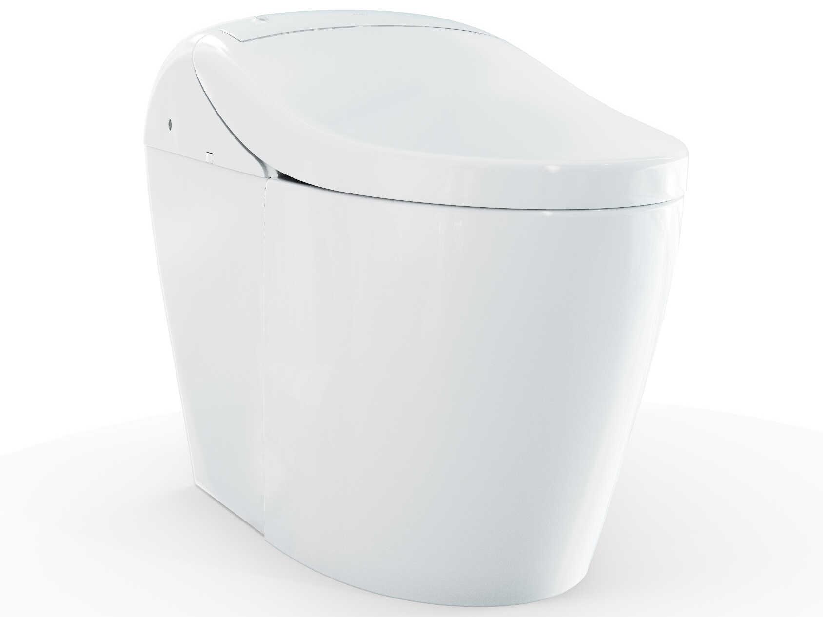 TOTO Washlet G5A 1.2 or Smart Cotton White Toilet with Integrated Bidet Seat and Cefiontect