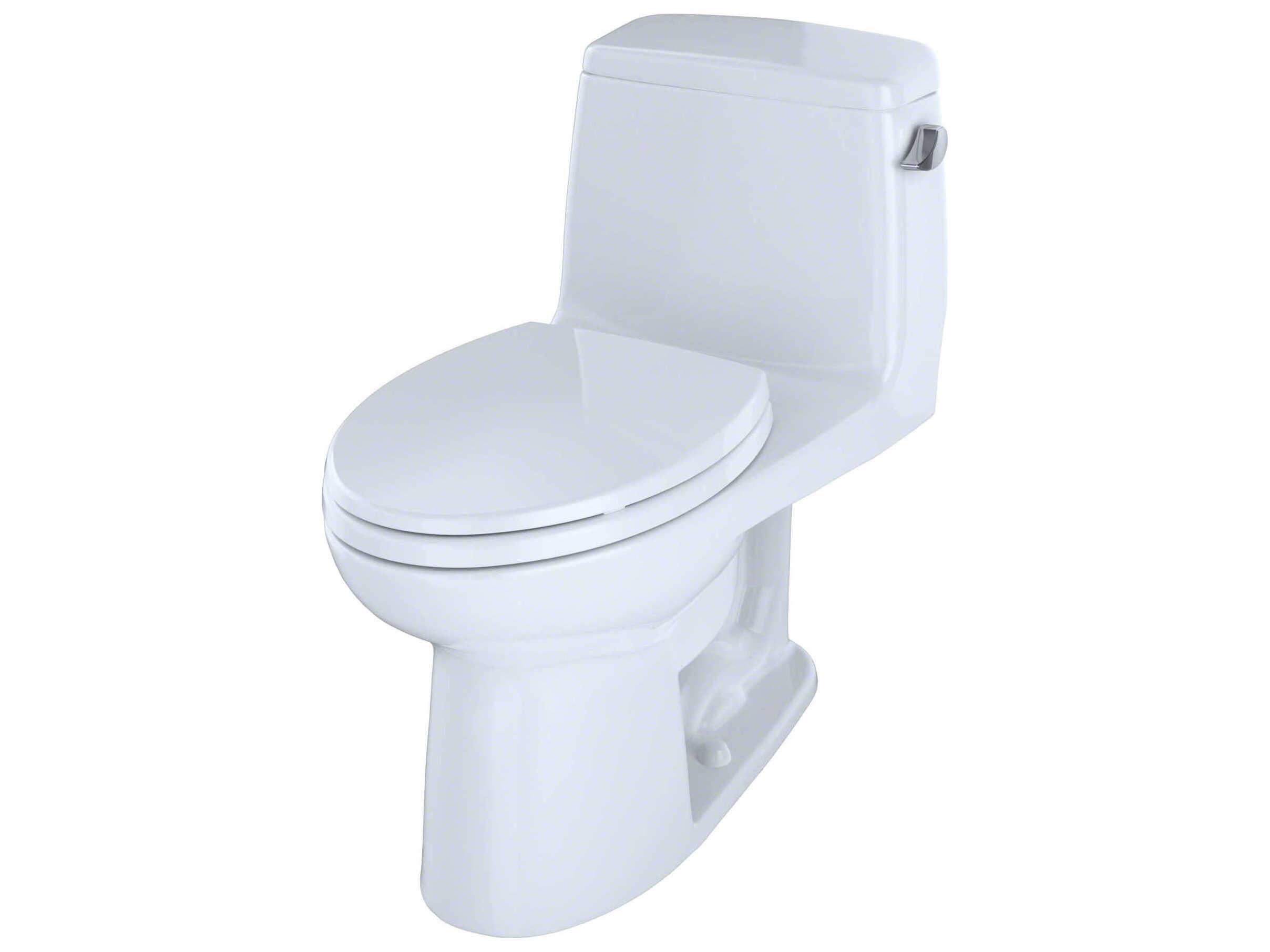 TOTO UltraMax 1-Piece Elongated ADA Cotton White Toilet with Right-Hand Trip Lever