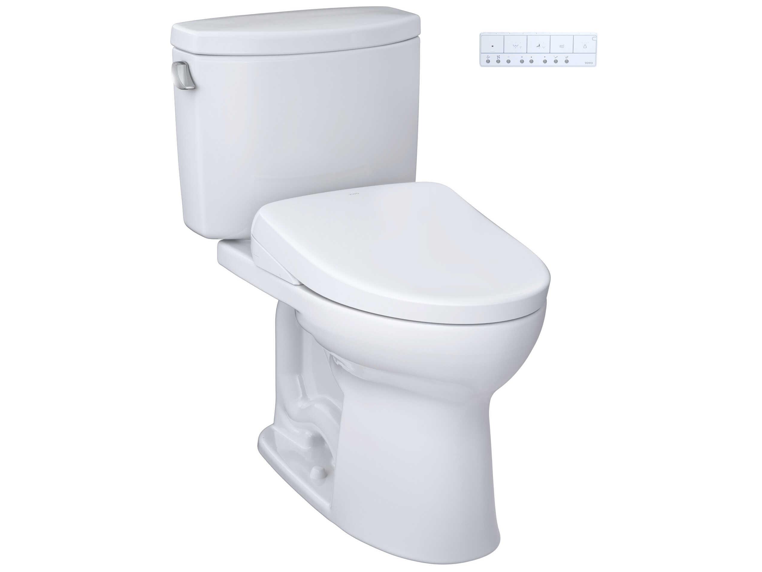 TOTO Drake-II Washlet+ 2-Piece Elongated Toilet and Washlet+ S7A Contemporary Bidet Seat