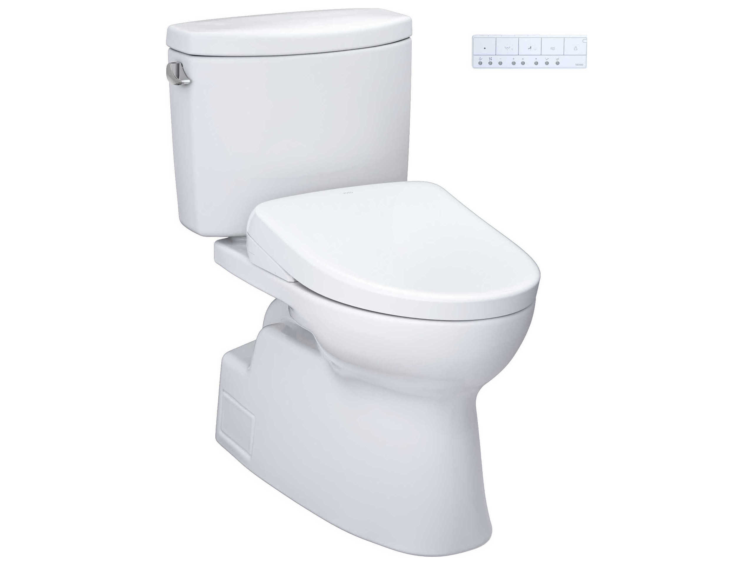 TOTO Vespin-II Washlet+ 2-Piece Elongated Toilet and Washlet+ S7 Contemporary Bidet Seat