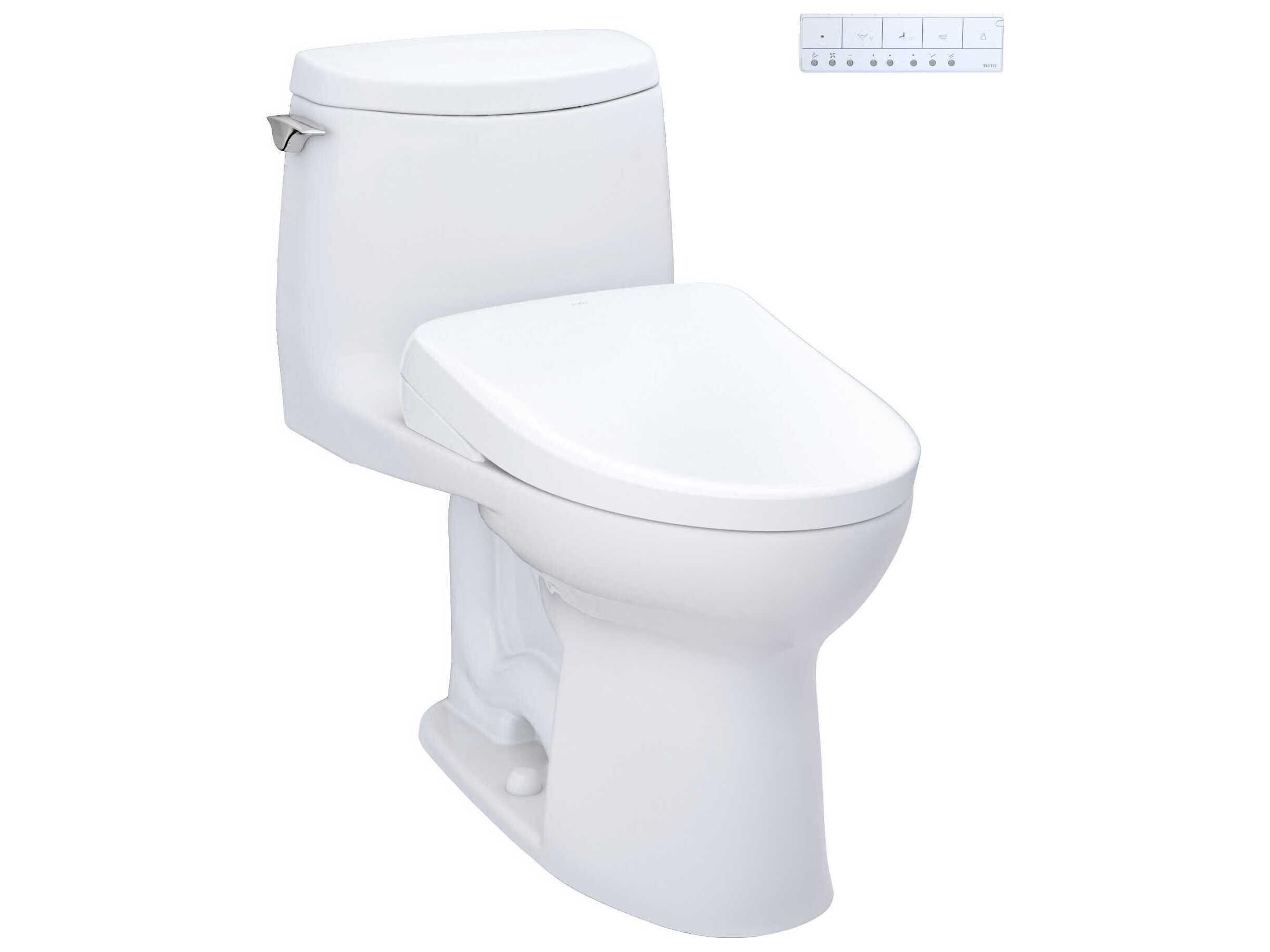 TOTO UltraMax-II Washlet+ 1G 1-Piece Elongated Toilet and Washlet+ S7 Contemporary Bidet Seat