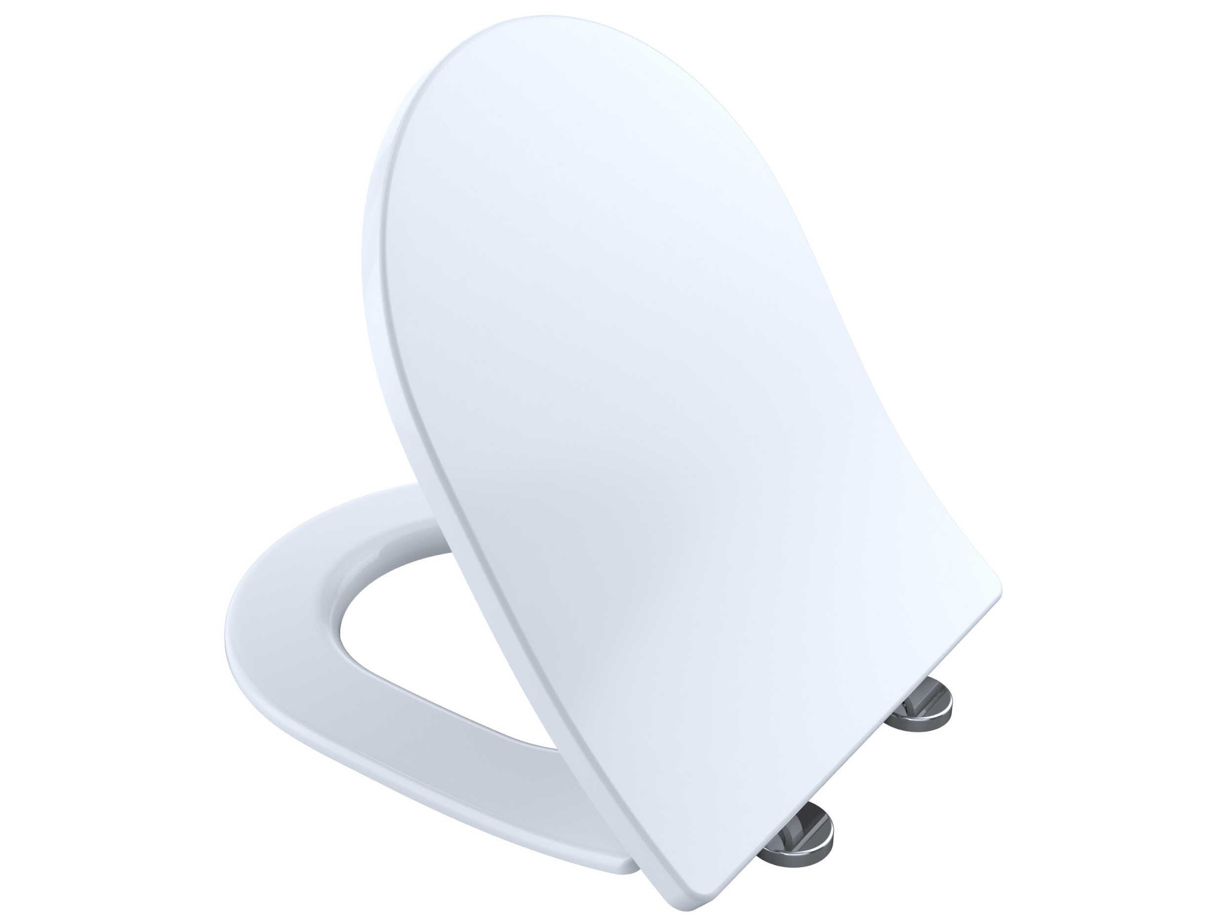 TOTO SoftClose Slim Cotton White D-Shape Seat and Lid for RP Wall-Hung Toilet