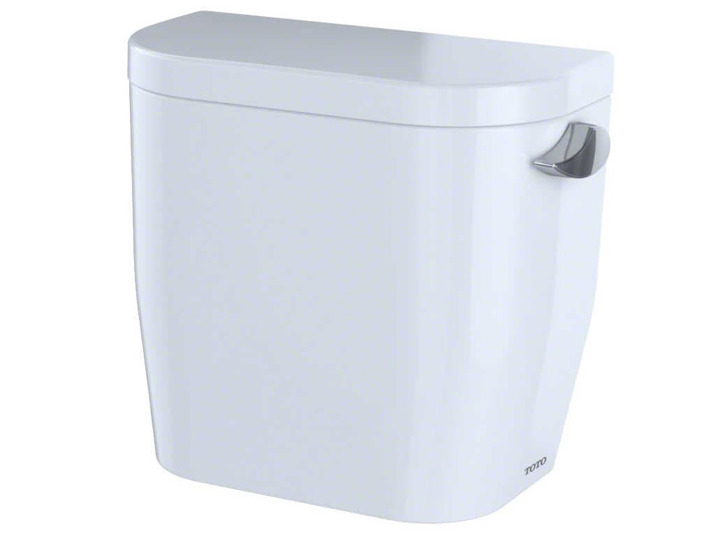 TOTO Entrada E-Max Cotton White Toilet Tank with Right-Hand Trip Lever