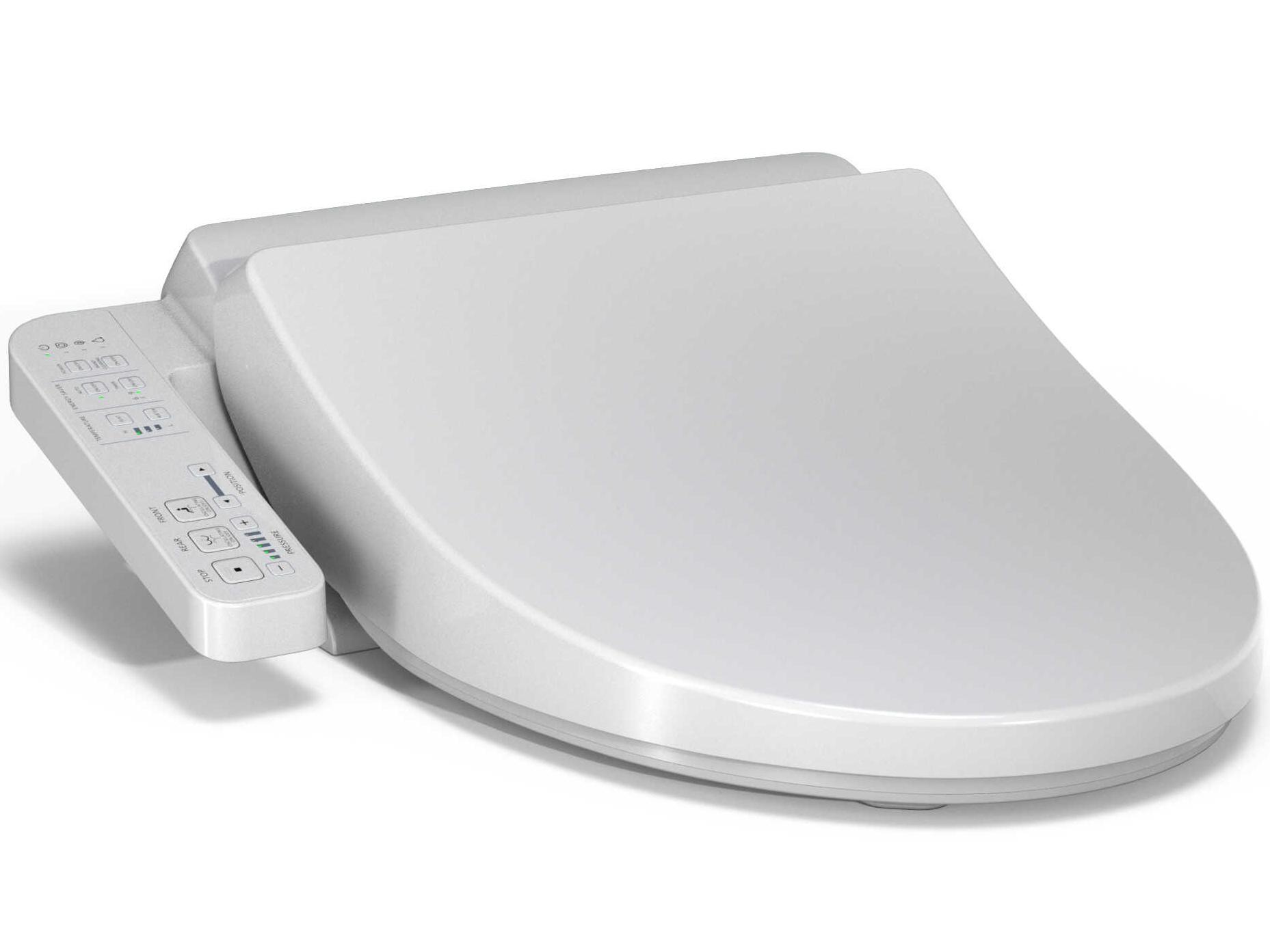 TOTO Cotton White Washlet A2 Electronic Bidet Toilet Seat with Heated Seat and SoftClose Lid, Elongated