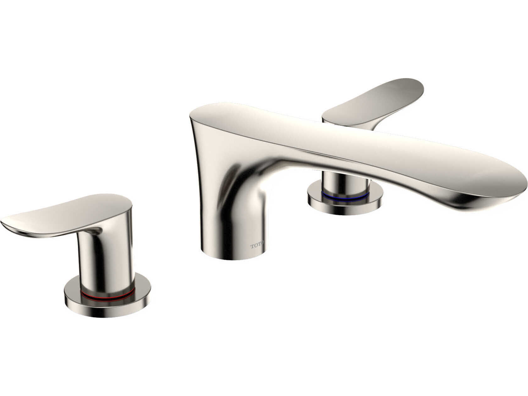 TOTO GO-Series Two-Handle Deck-Mount Roman Tub Filler Trim