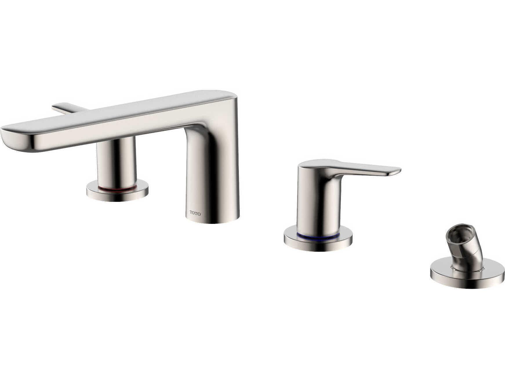 TOTO GS-Series Four-hole Deck-Mount Roman Tub Filler Trim with Handshower
