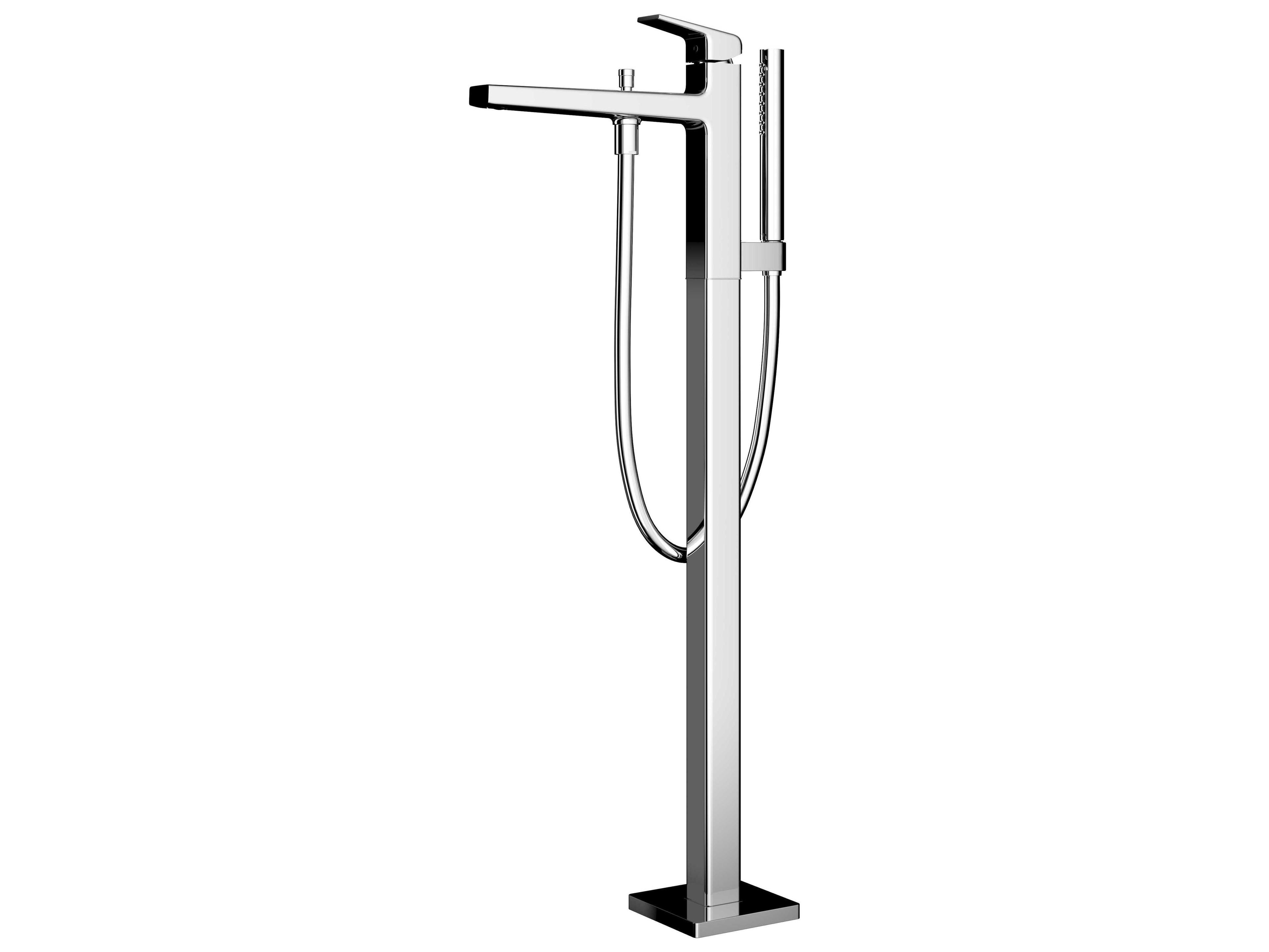 TOTO Global Balance Freestanding Bathroom Tub Filler with Comfort Glide and Comfort Wave