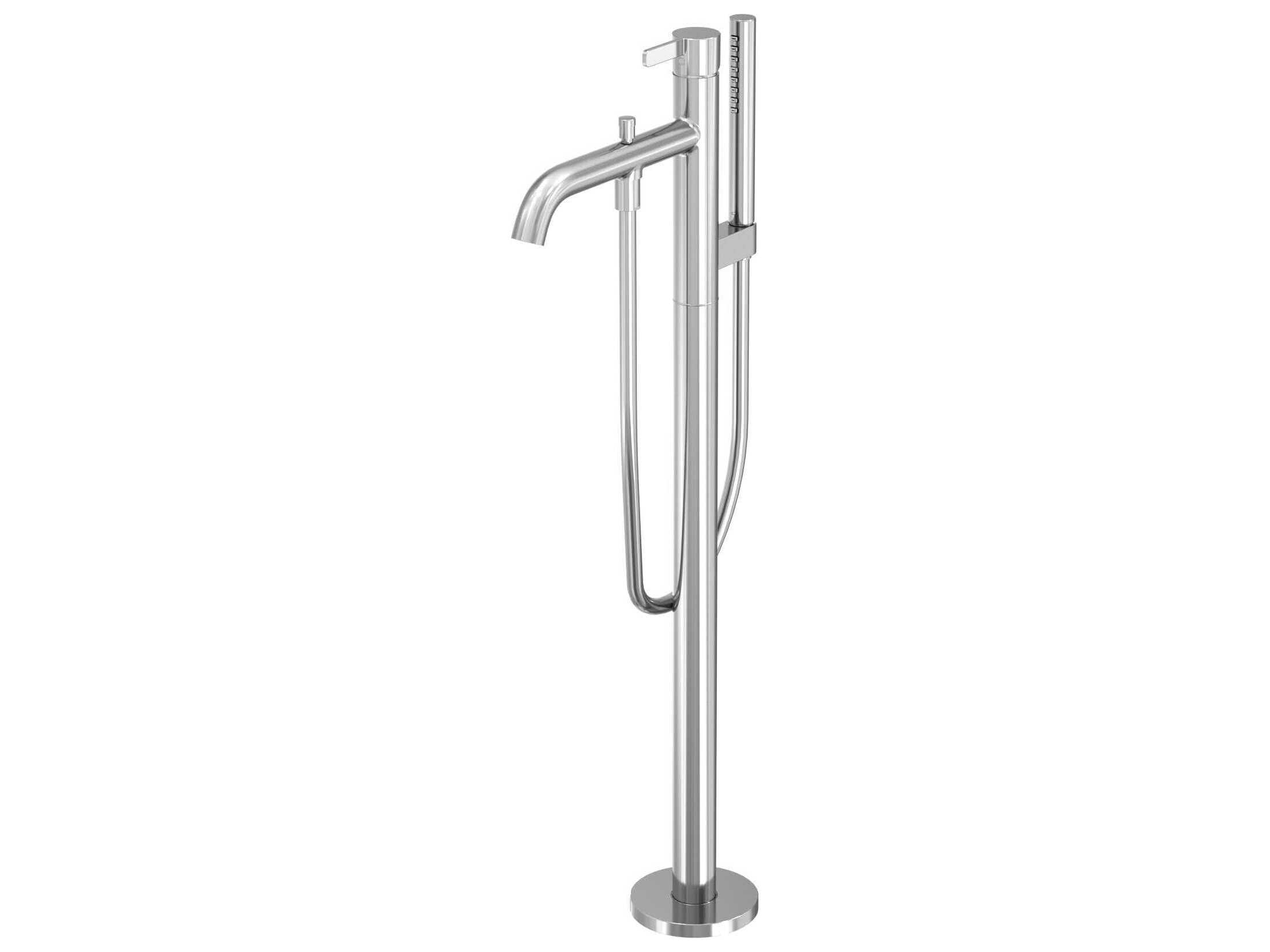 TOTO Global Fine Freestanding Bathroom Tub Filler with Comfort Glide and Comfort Wave