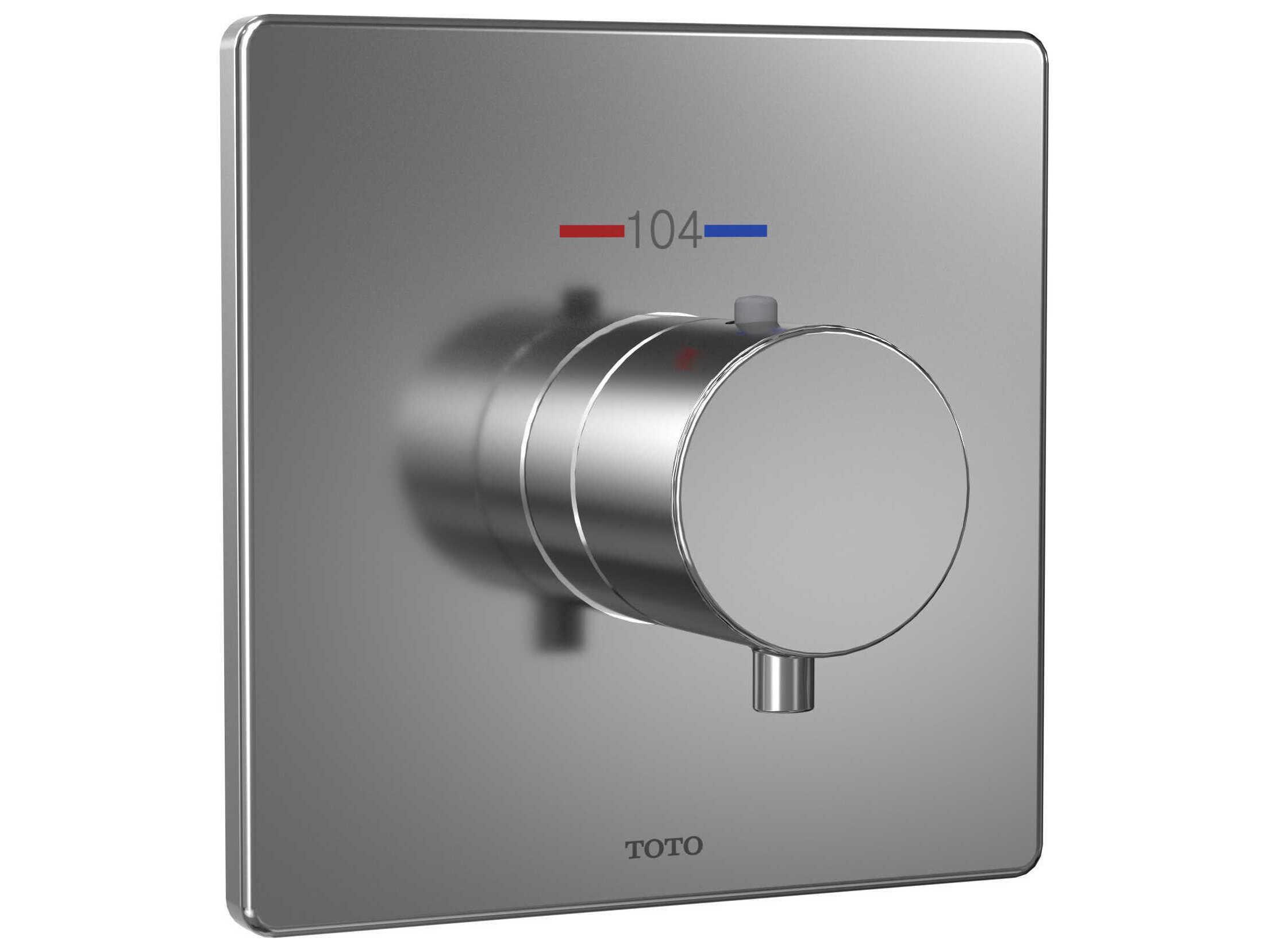 TOTO Square Thermostatic Mixing Valve Shower Trim