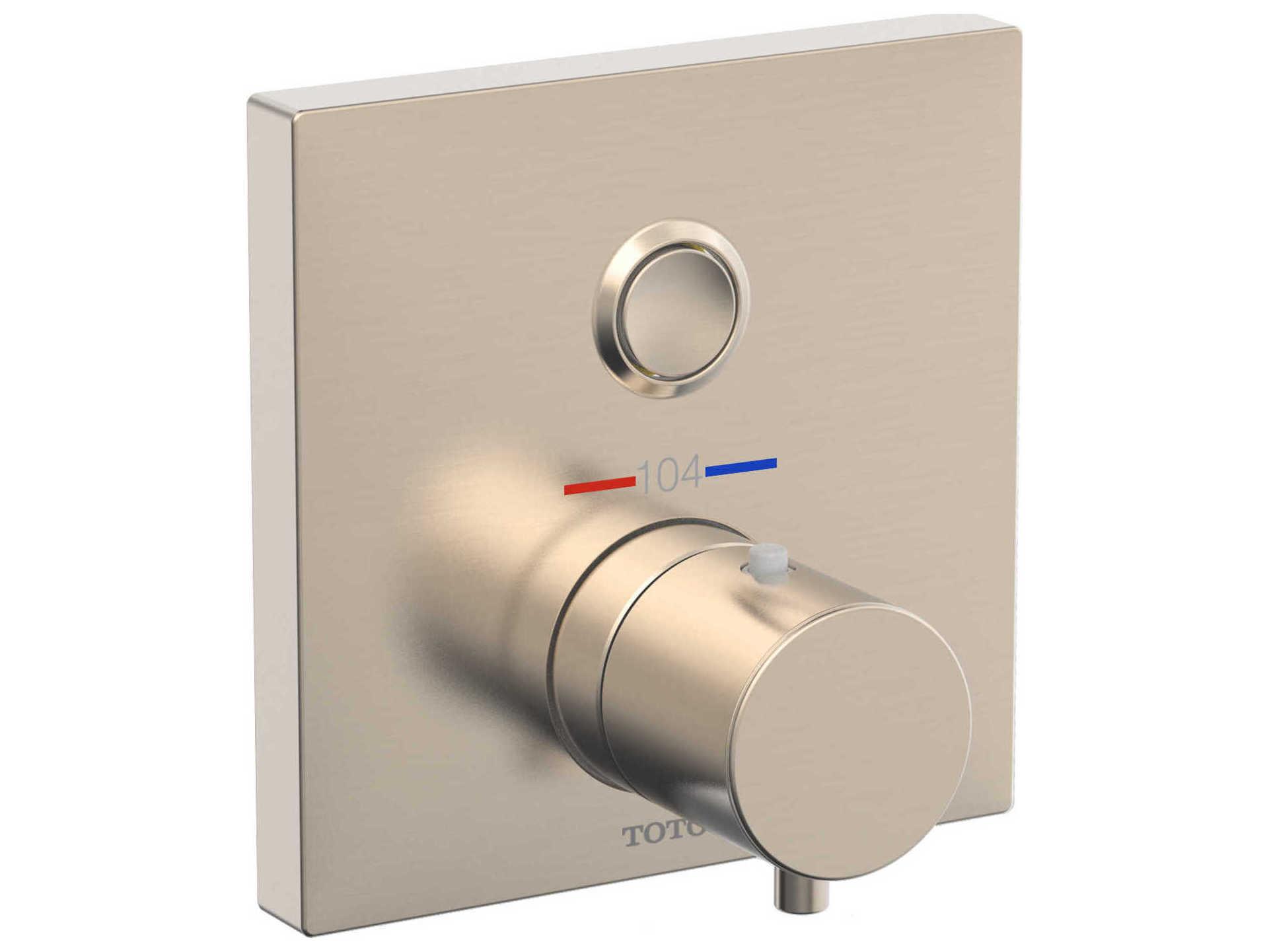 TOTO Square Thermostatic Mixing Valve with One-Function Shower Trim