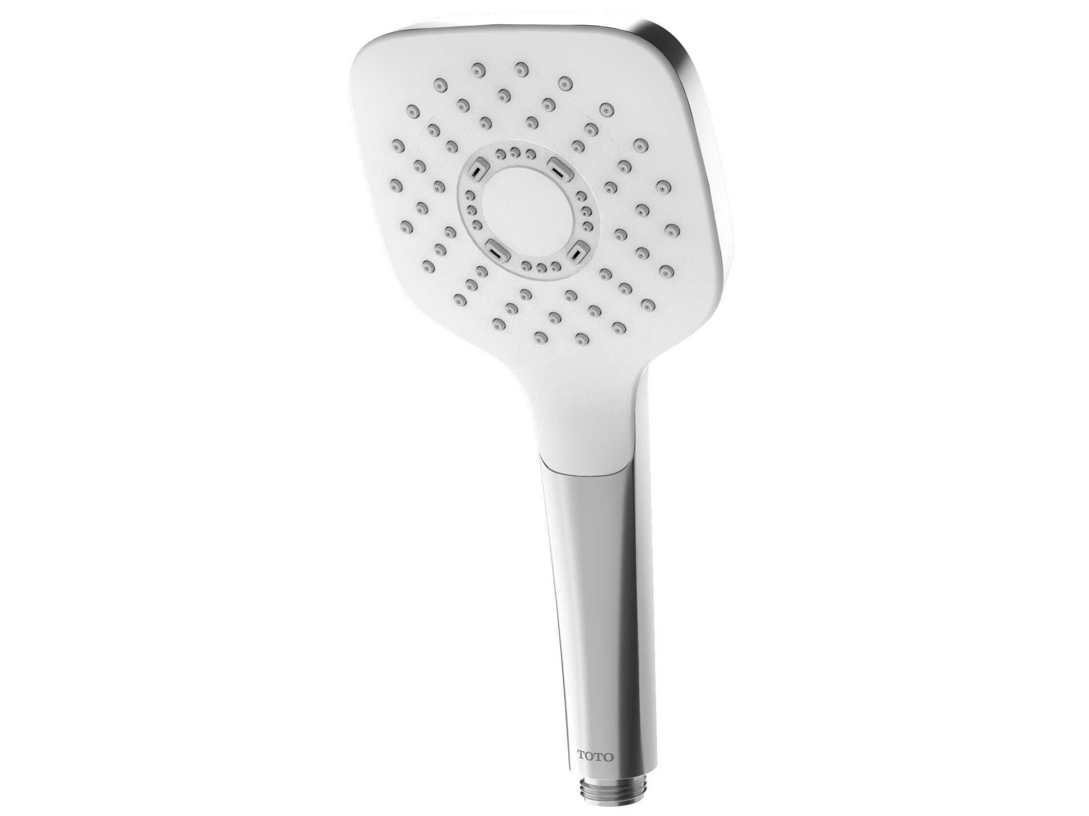 TOTO G-Series Single Spray 4" Square Handshower with Comfort Wave Technology