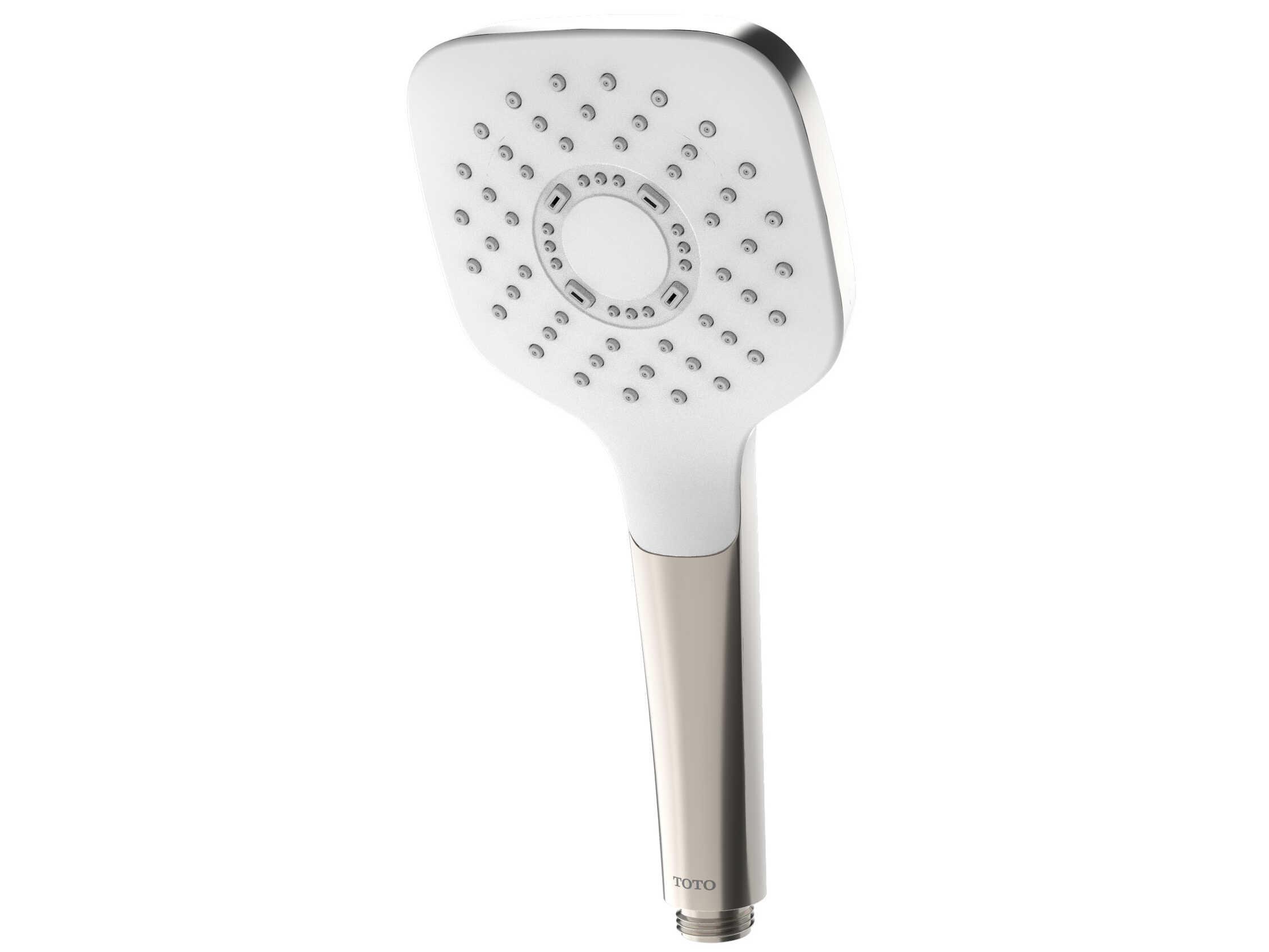 TOTO G-Series Single Spray 4" Square Handshower with Comfort Wave Technology