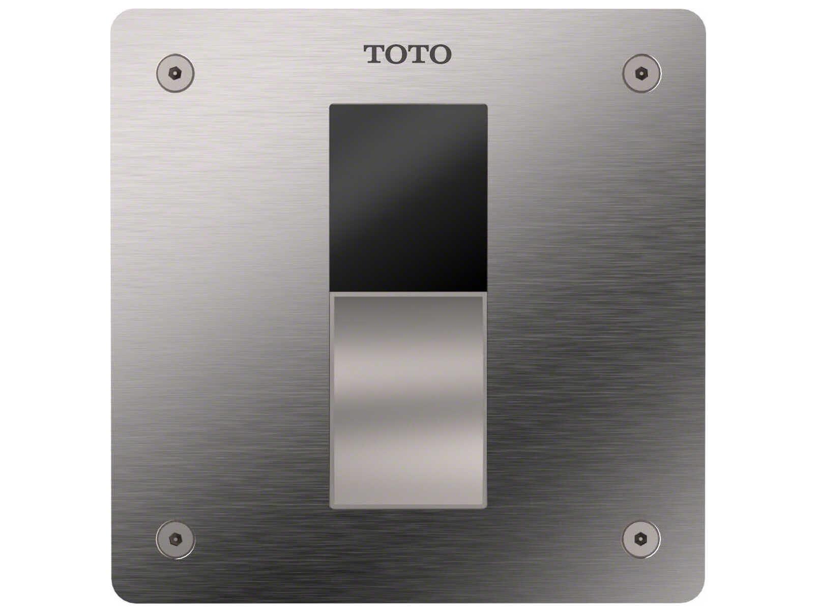 TOTO EcoPower Touchless Polished Chrome High-Efficiency Concealed Toilet Flush Valve with 4x4 Cover Plate