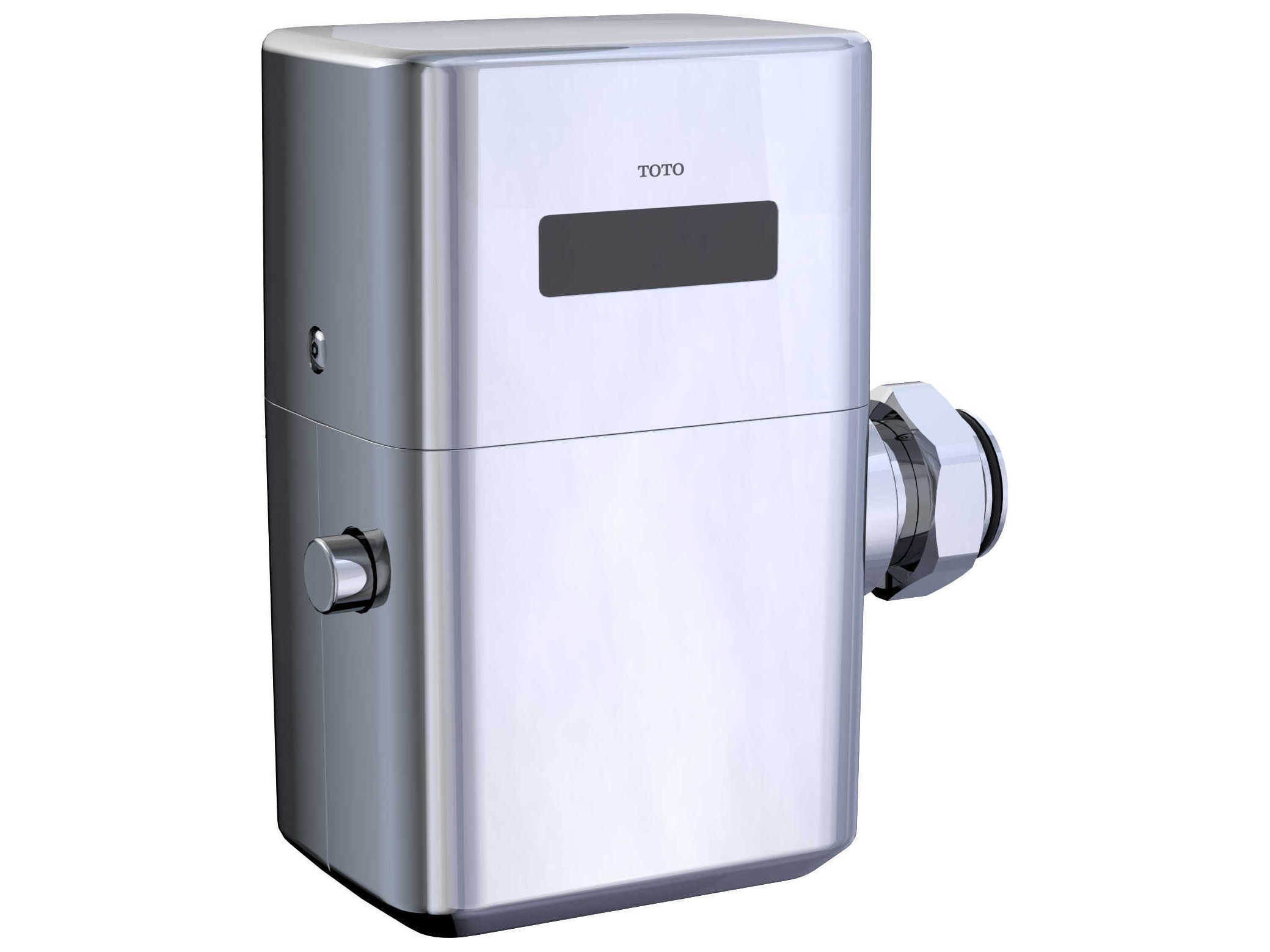 TOTO EcoPower Touchless Polished Chrome Toilet Flush Valve with 24" Vacuum Breaker Set