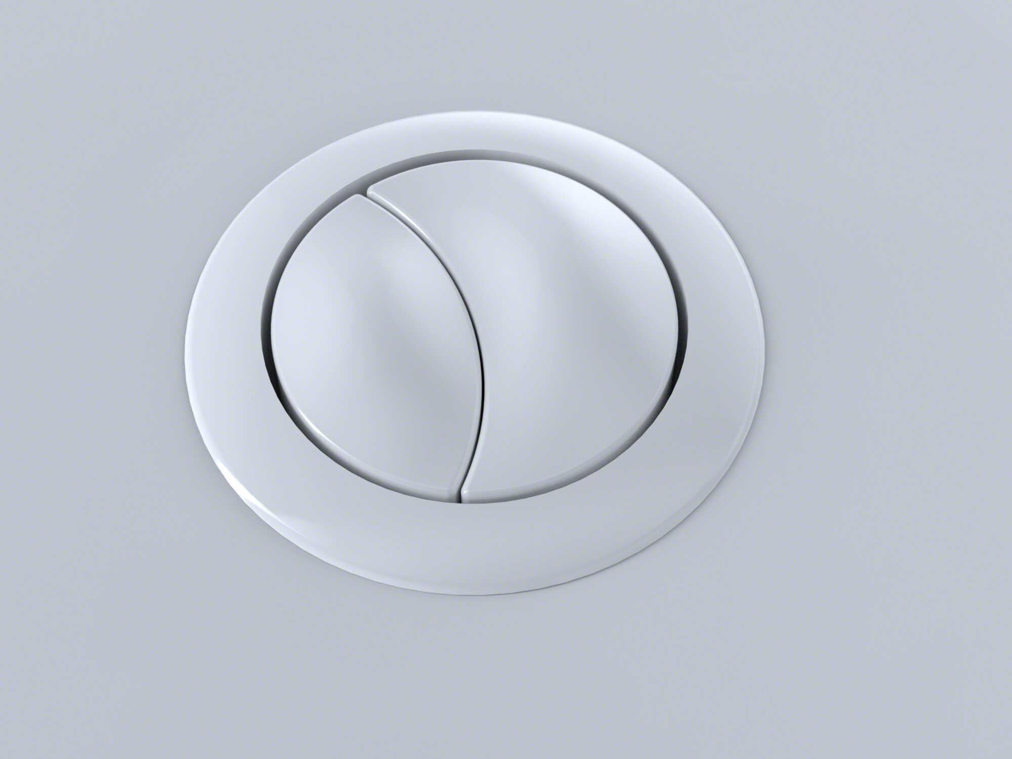 TOTO Aquia Cotton White 1-Piece Push Button