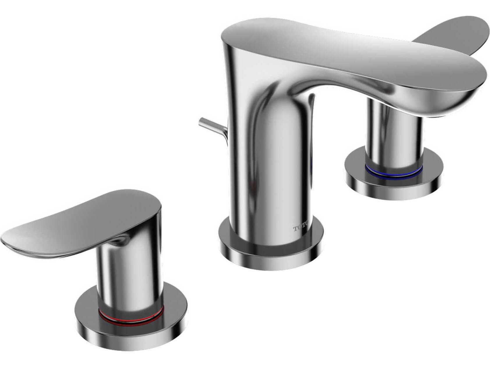 TOTO GO-Series Two Handle Widespread Bathroom Sink Faucet with Drain Assembly
